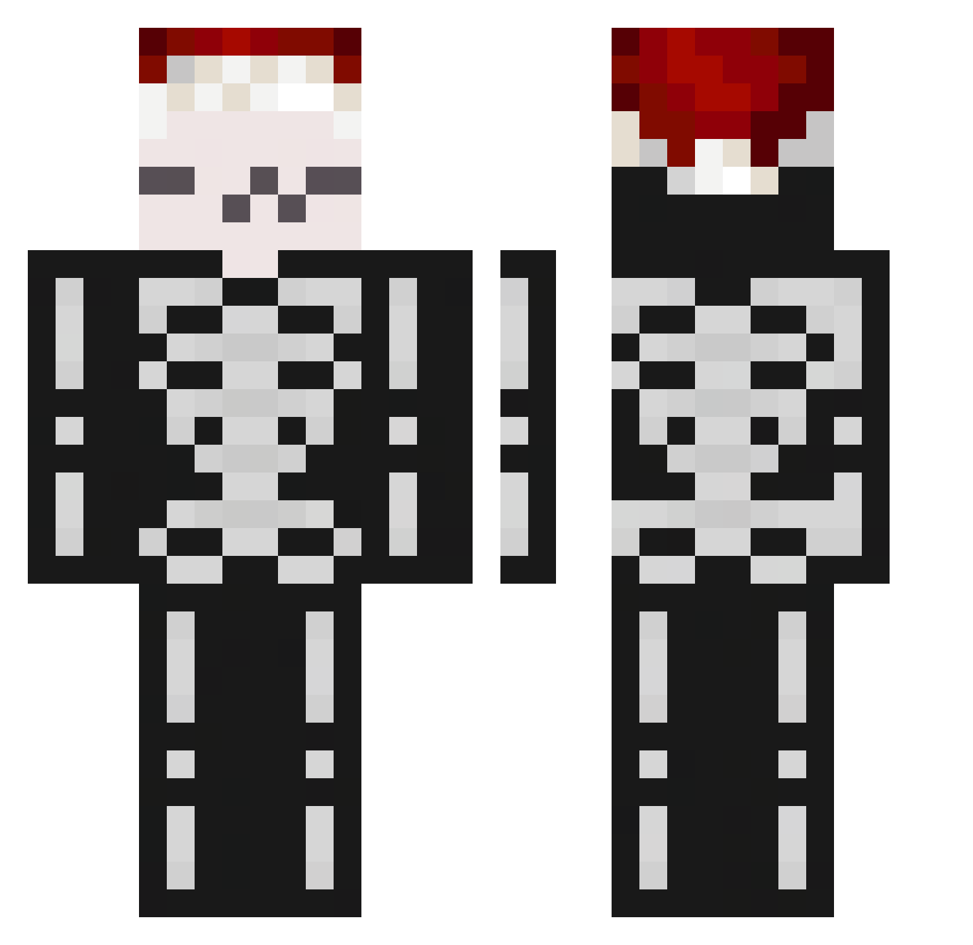 snake_queen1018 Minecraft skin, front and back view