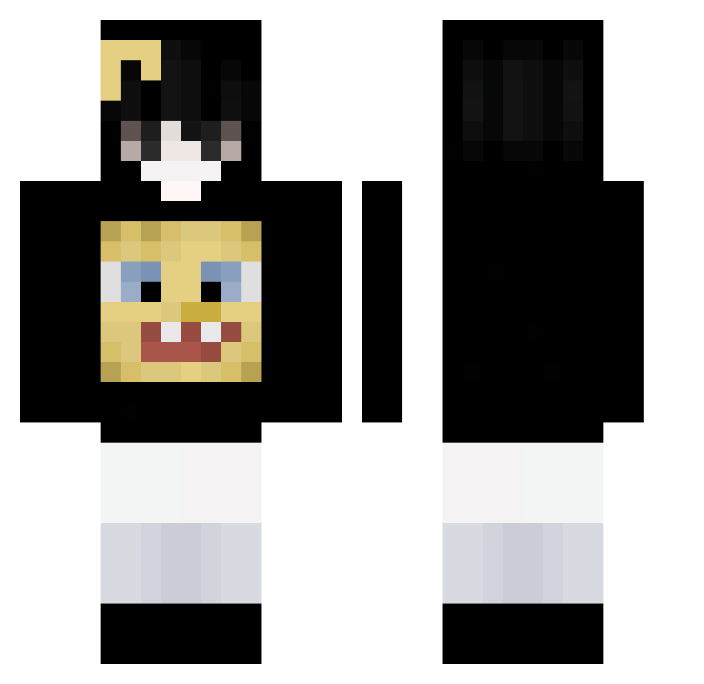 gotiameowmeow Minecraft skin, front and back view