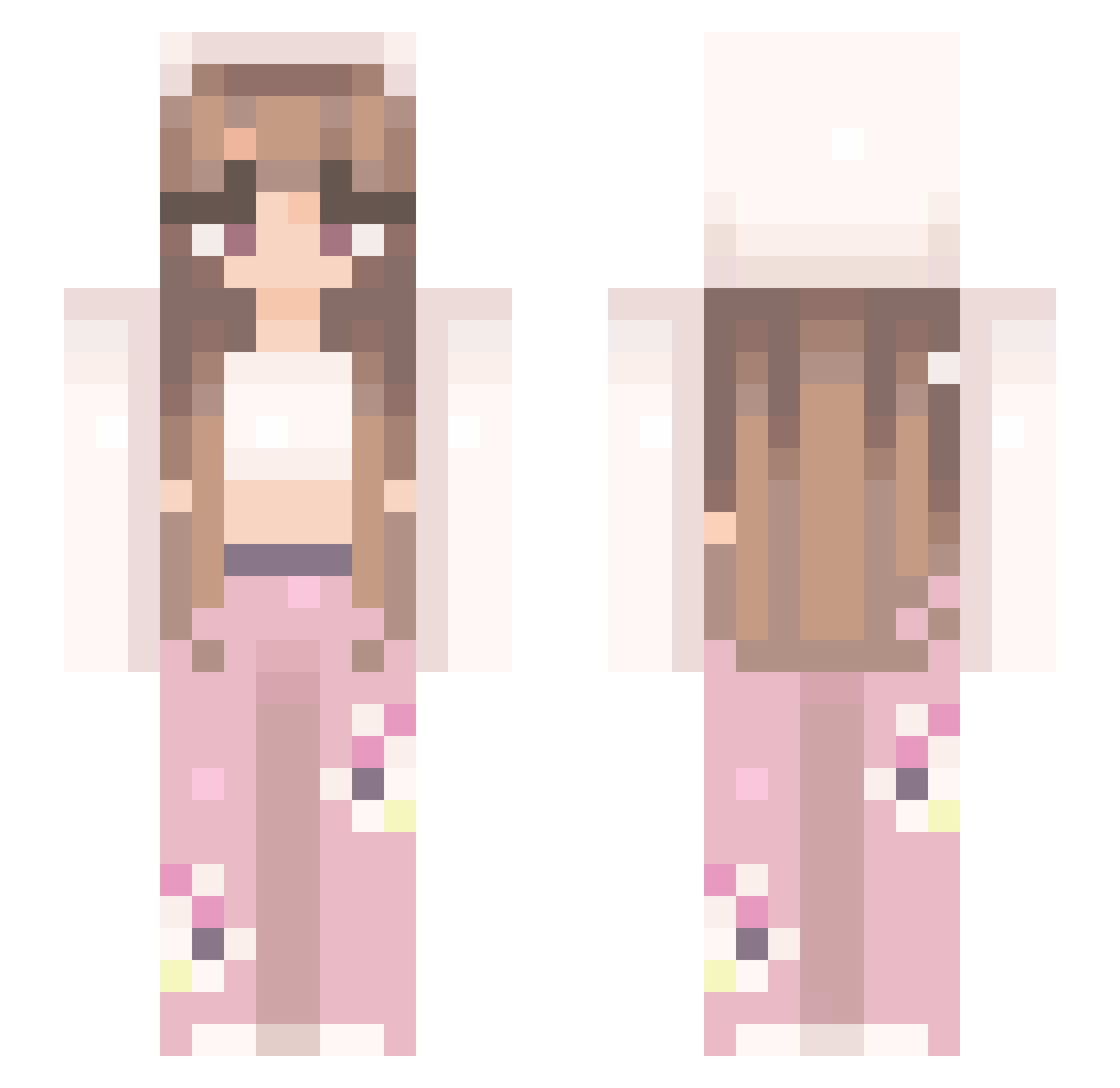 ElenaOderSo Minecraft skin, front and back view