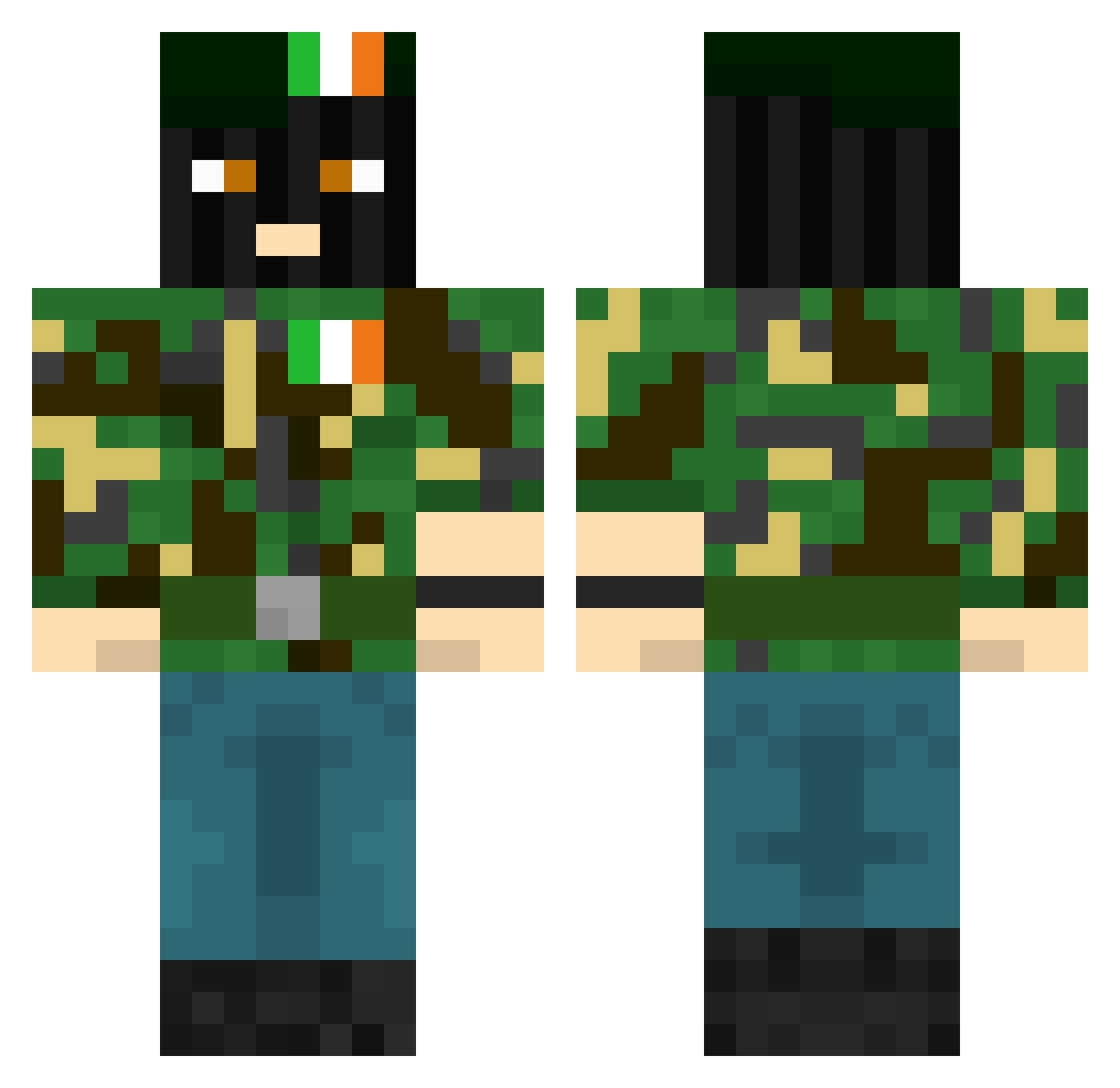 SitOnMyLapSMM Minecraft skin, front and back view