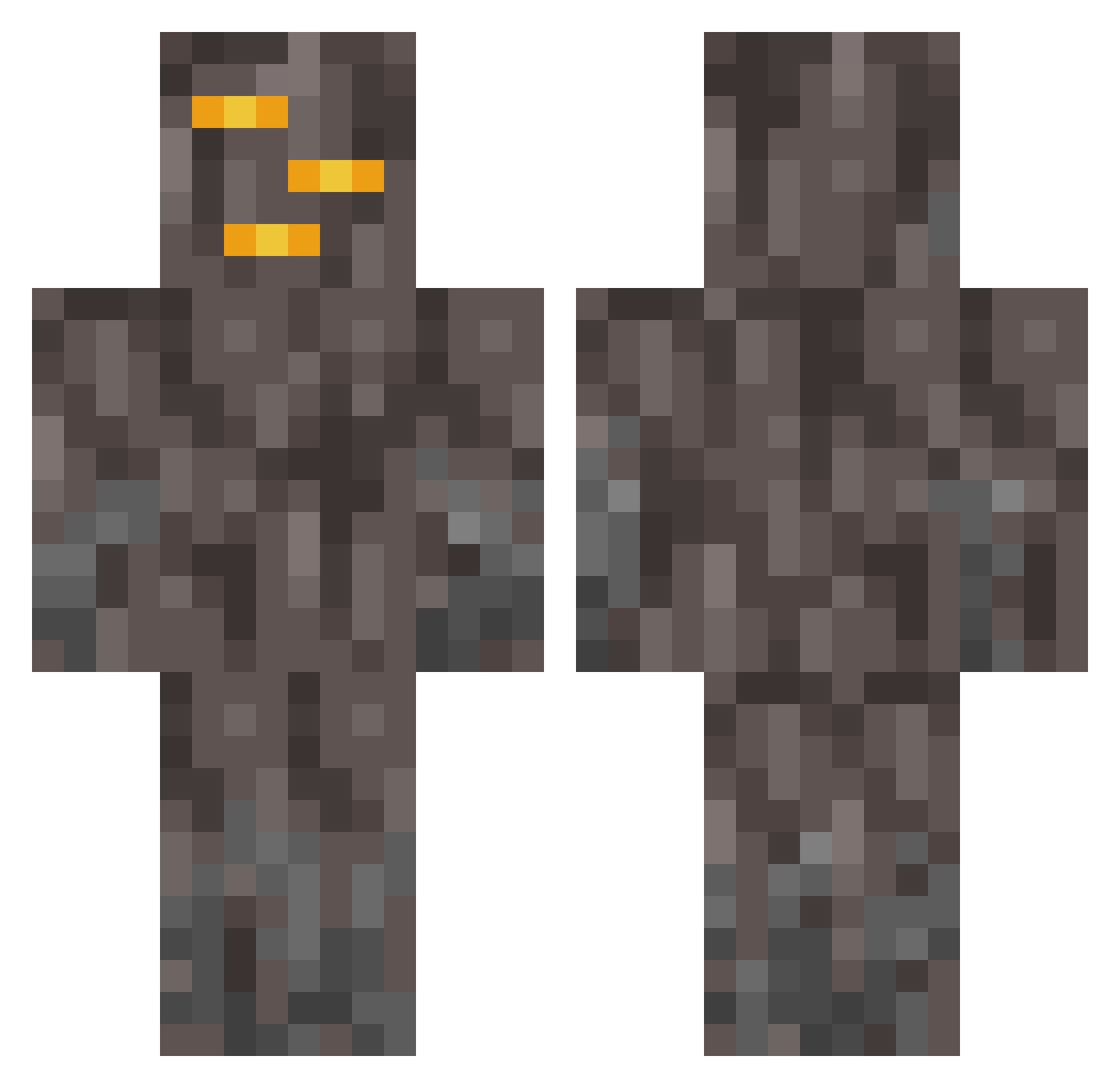 seraphsss Minecraft skin, front and back view