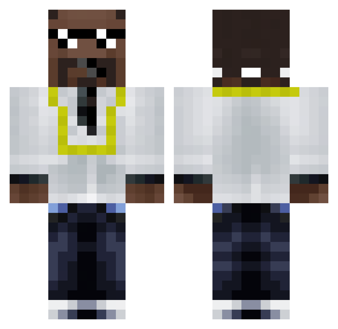 Its0ver9k Minecraft skin, front and back view