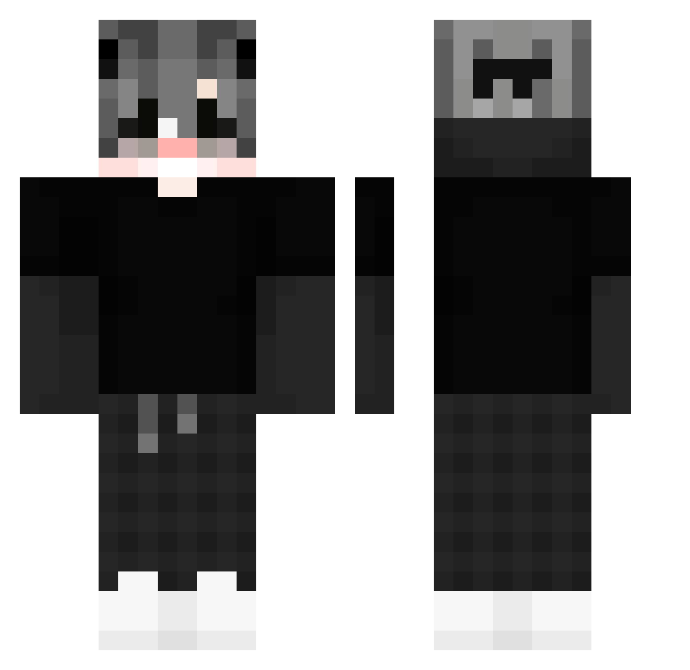 Harth_055 Minecraft skin, front and back view