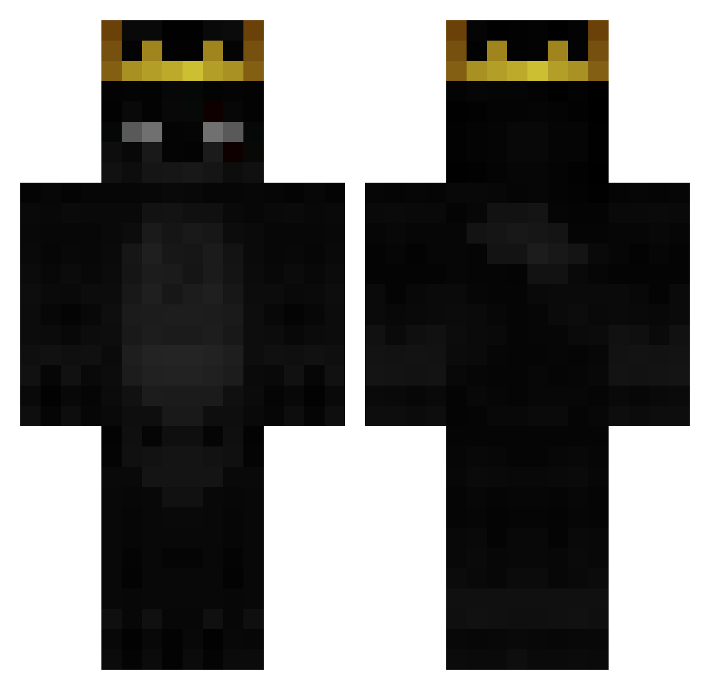SOURRRRRR Minecraft skin, front and back view