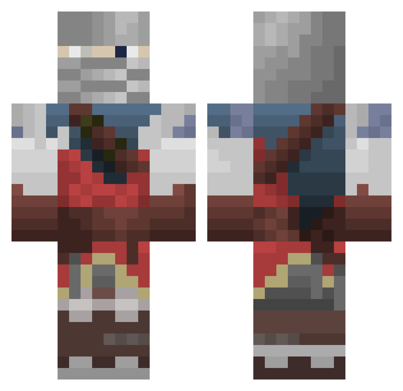 OnlyInADream Minecraft skin, front and back view