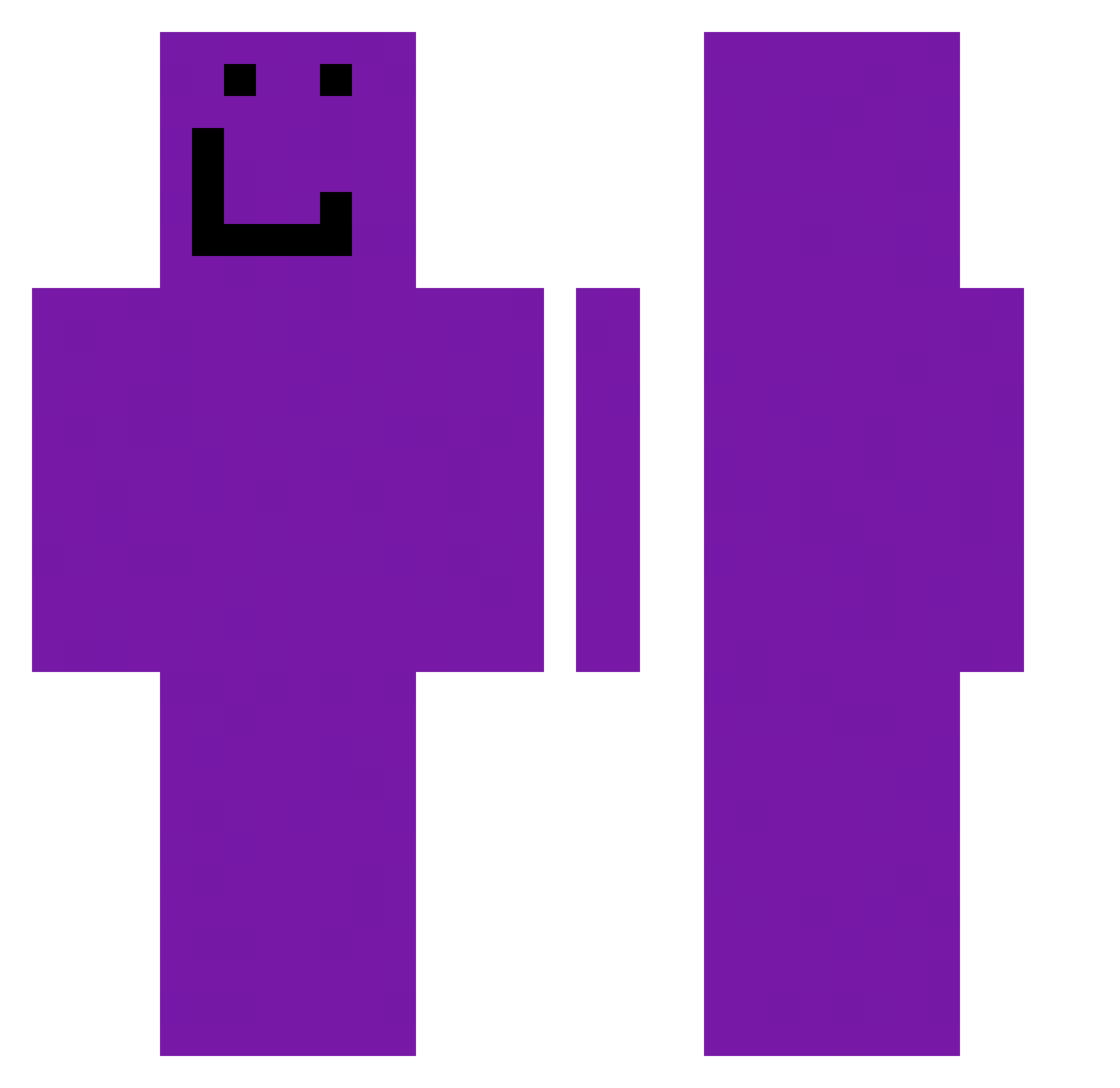 The_Warden6236 Minecraft skin, front and back view