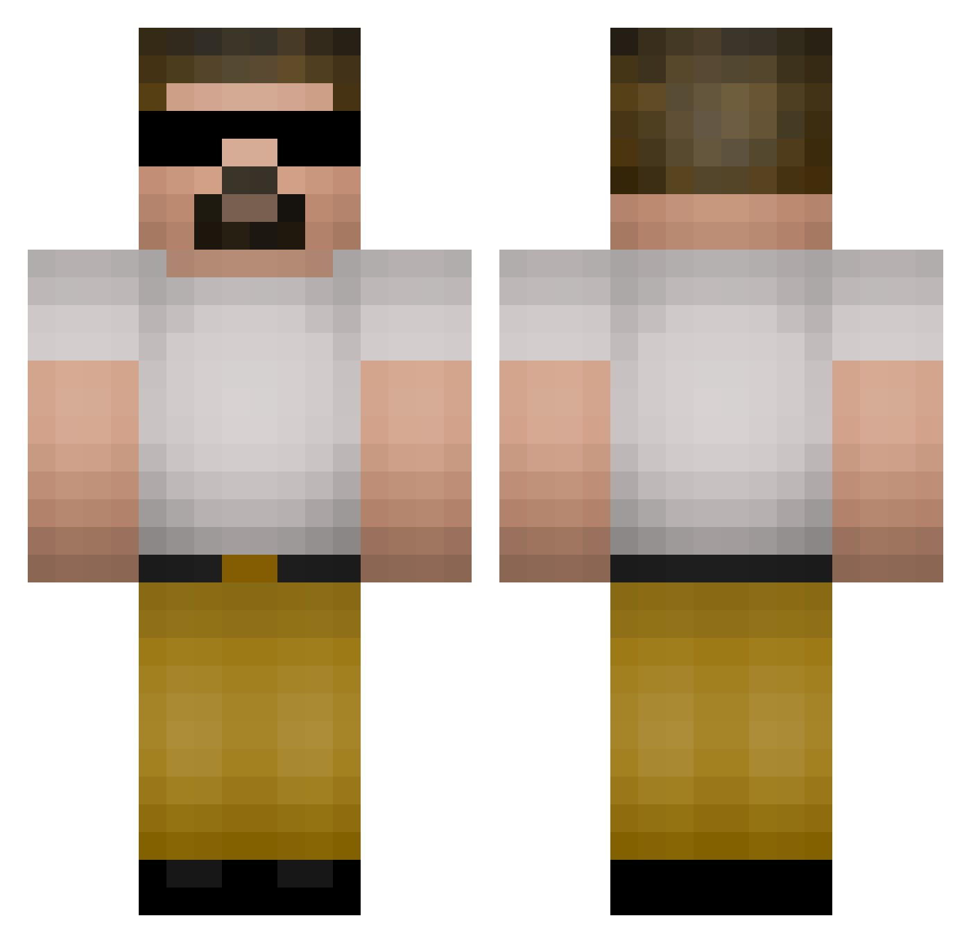 JoaoJoao20 Minecraft skin, front and back view