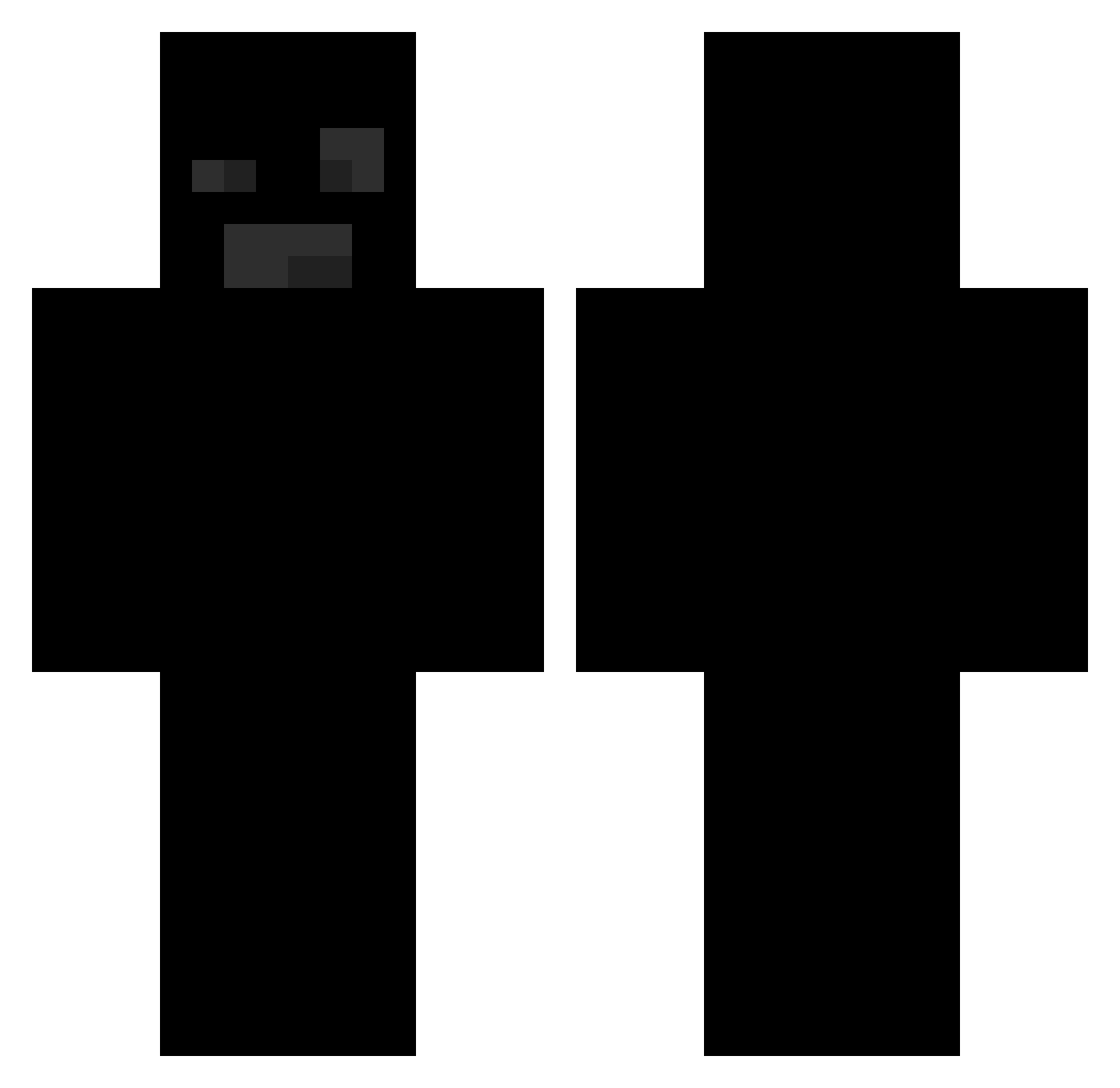 GEQUATRO Minecraft skin, front and back view