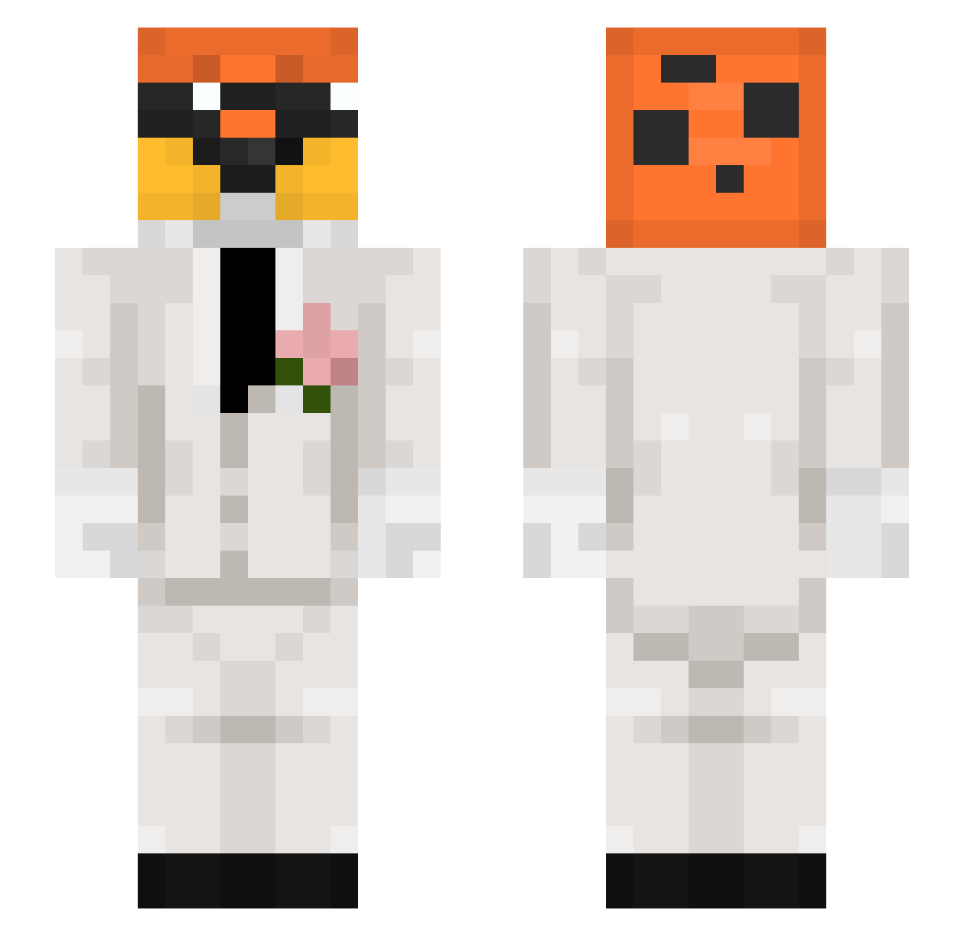 MereChapstick Minecraft skin, front and back view