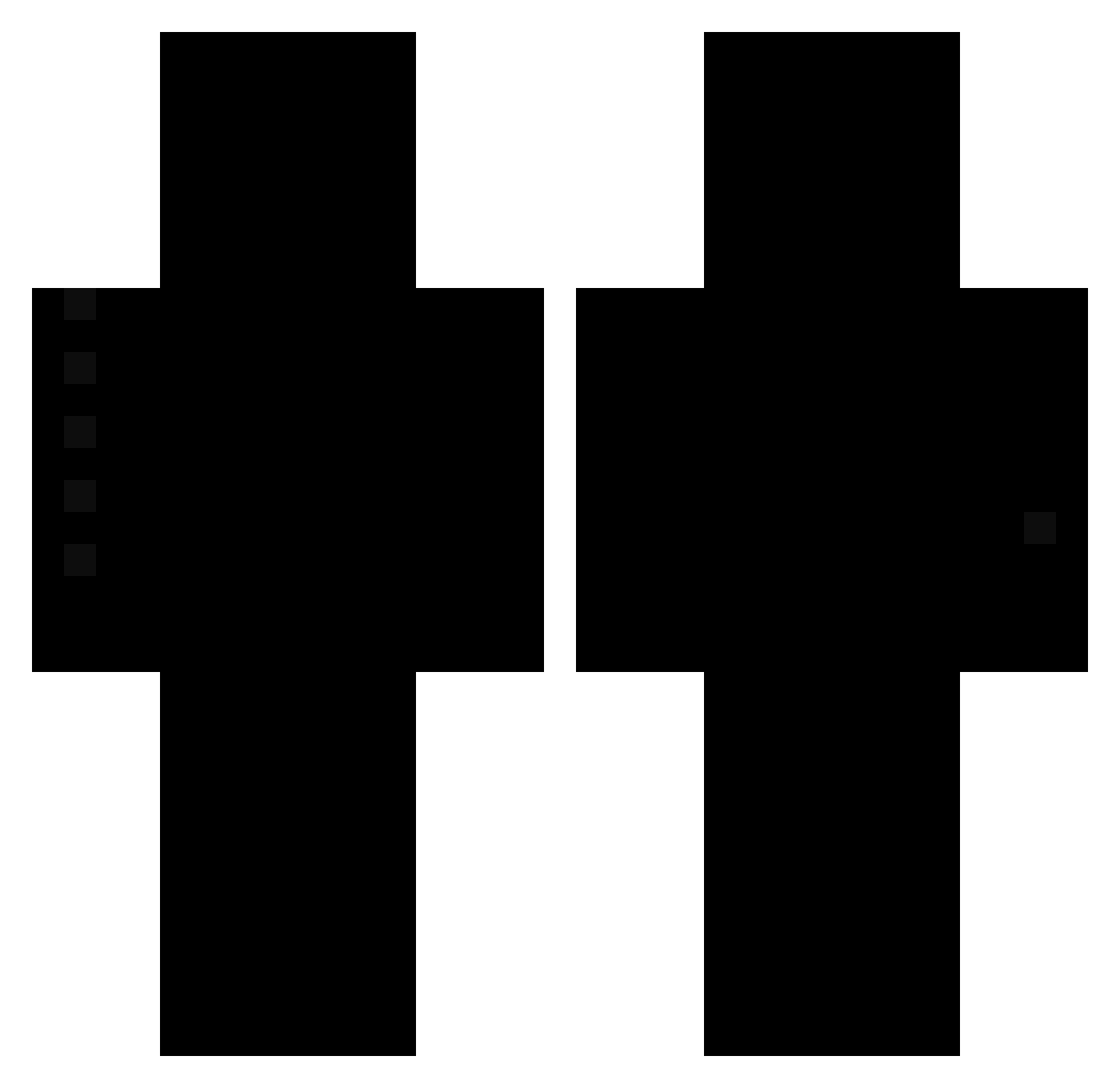 Shizen_Sentaku Minecraft skin, front and back view