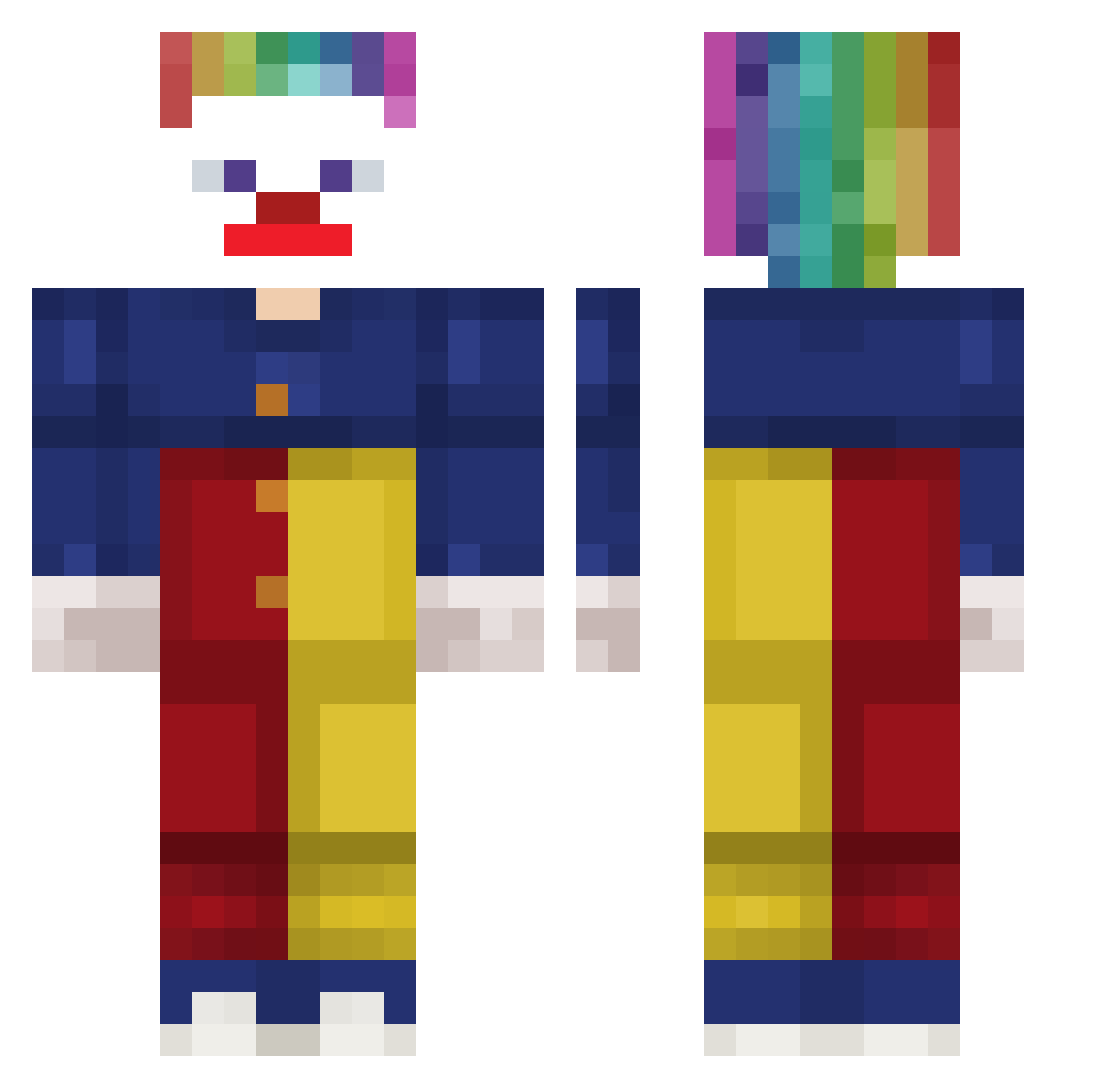 WilbertKakken Minecraft skin, front and back view