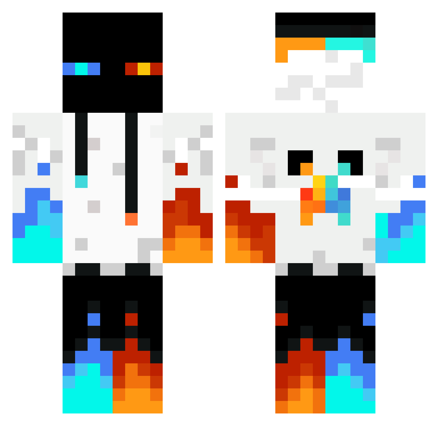 St3althyninja Minecraft skin, front and back view