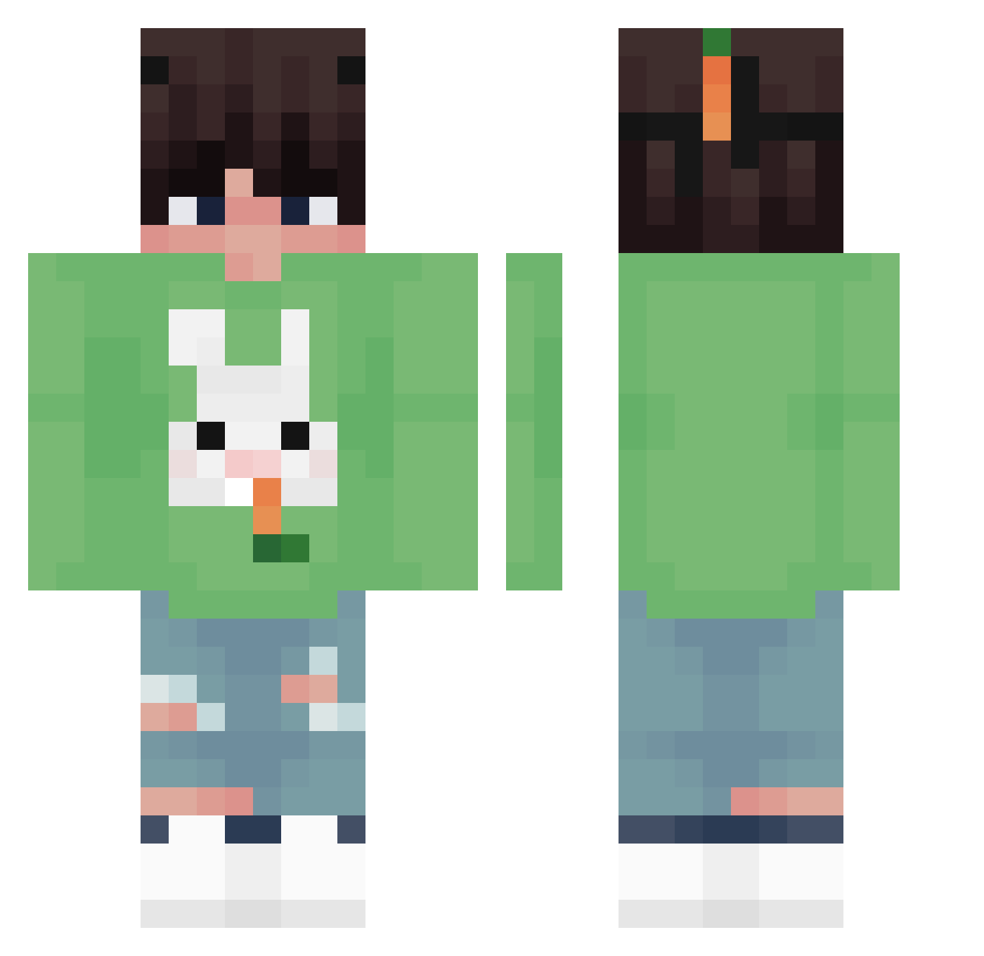Phum_ Minecraft skin, front and back view