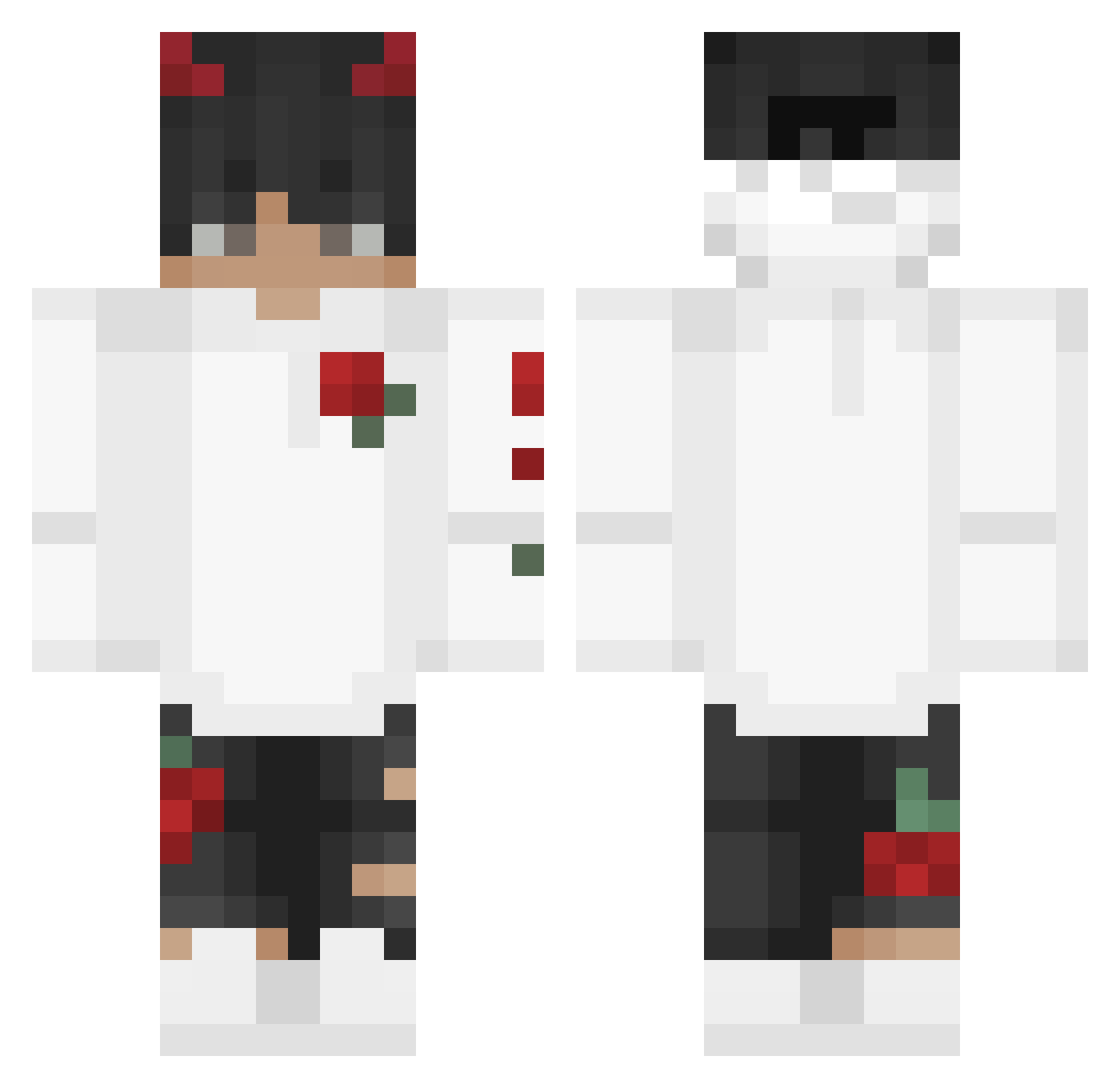 VanyXx0 Minecraft skin, front and back view