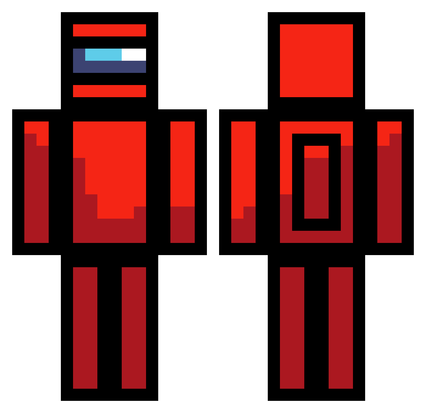 iridescentcutie Minecraft skin, front and back view