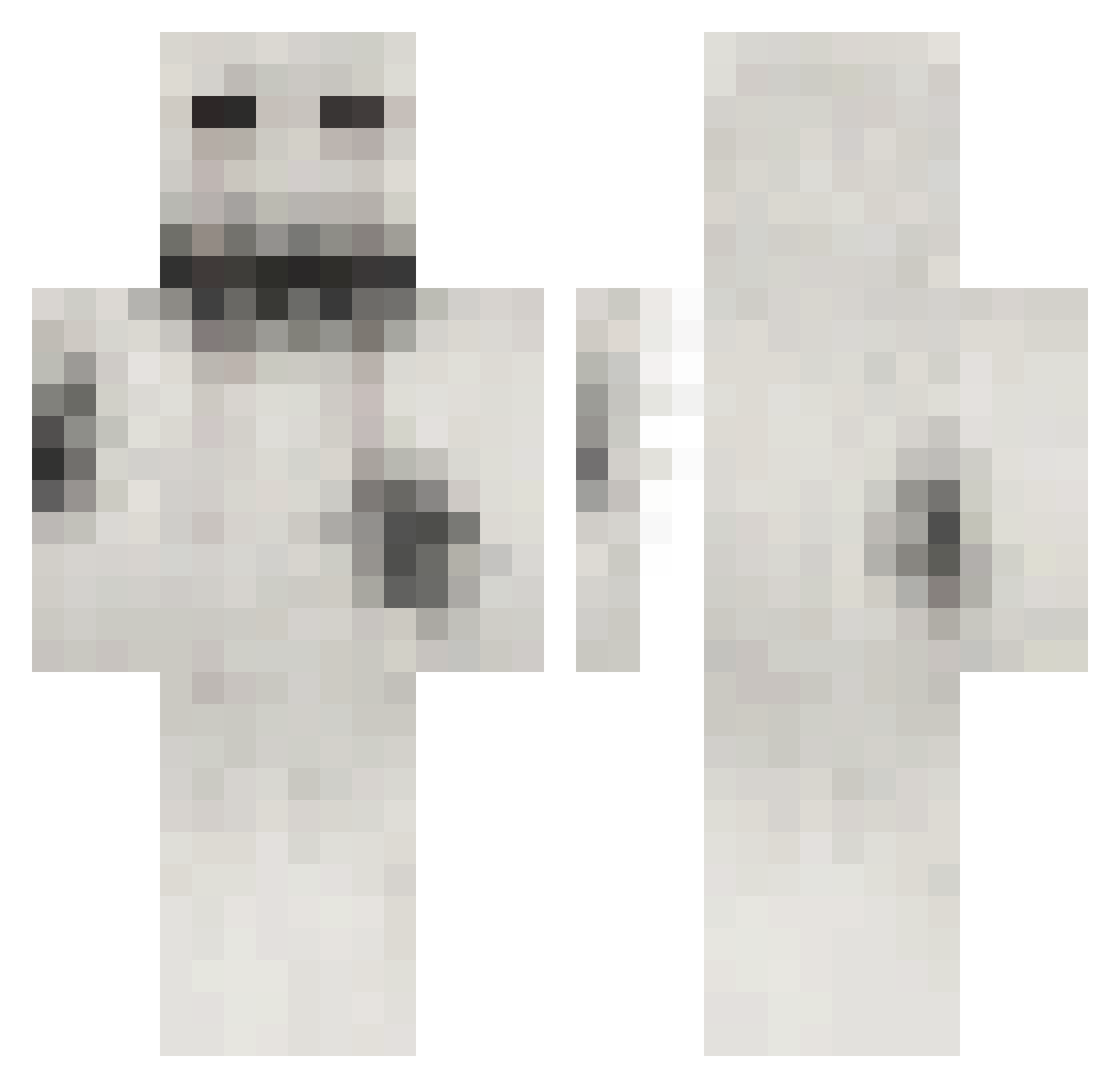 OLopes Minecraft skin, front and back view