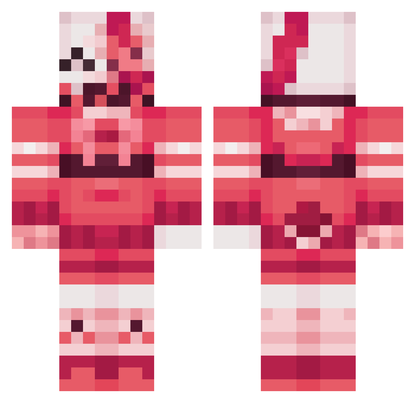 SERAPH_TERMINAL Minecraft skin, front and back view