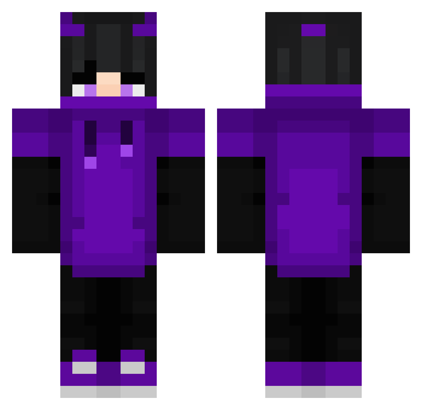 marcmarron Minecraft skin, front and back view