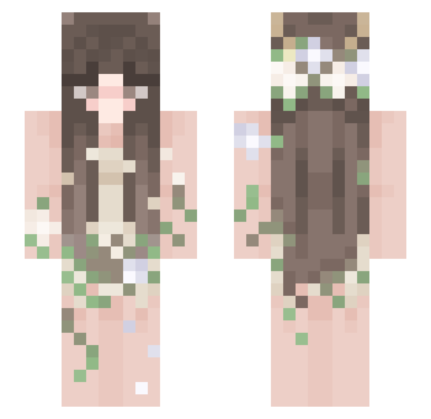 Krisssssss_1 Minecraft skin, front and back view