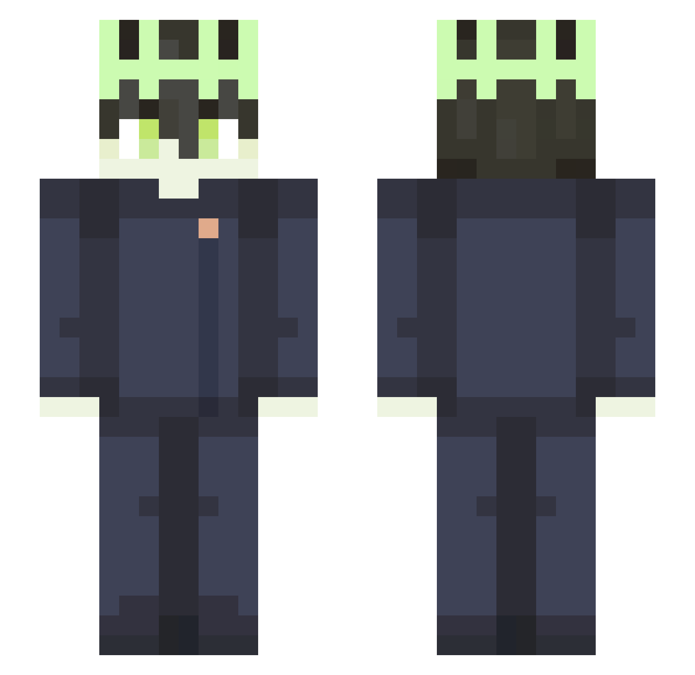 Marckosxs Minecraft skin, front and back view