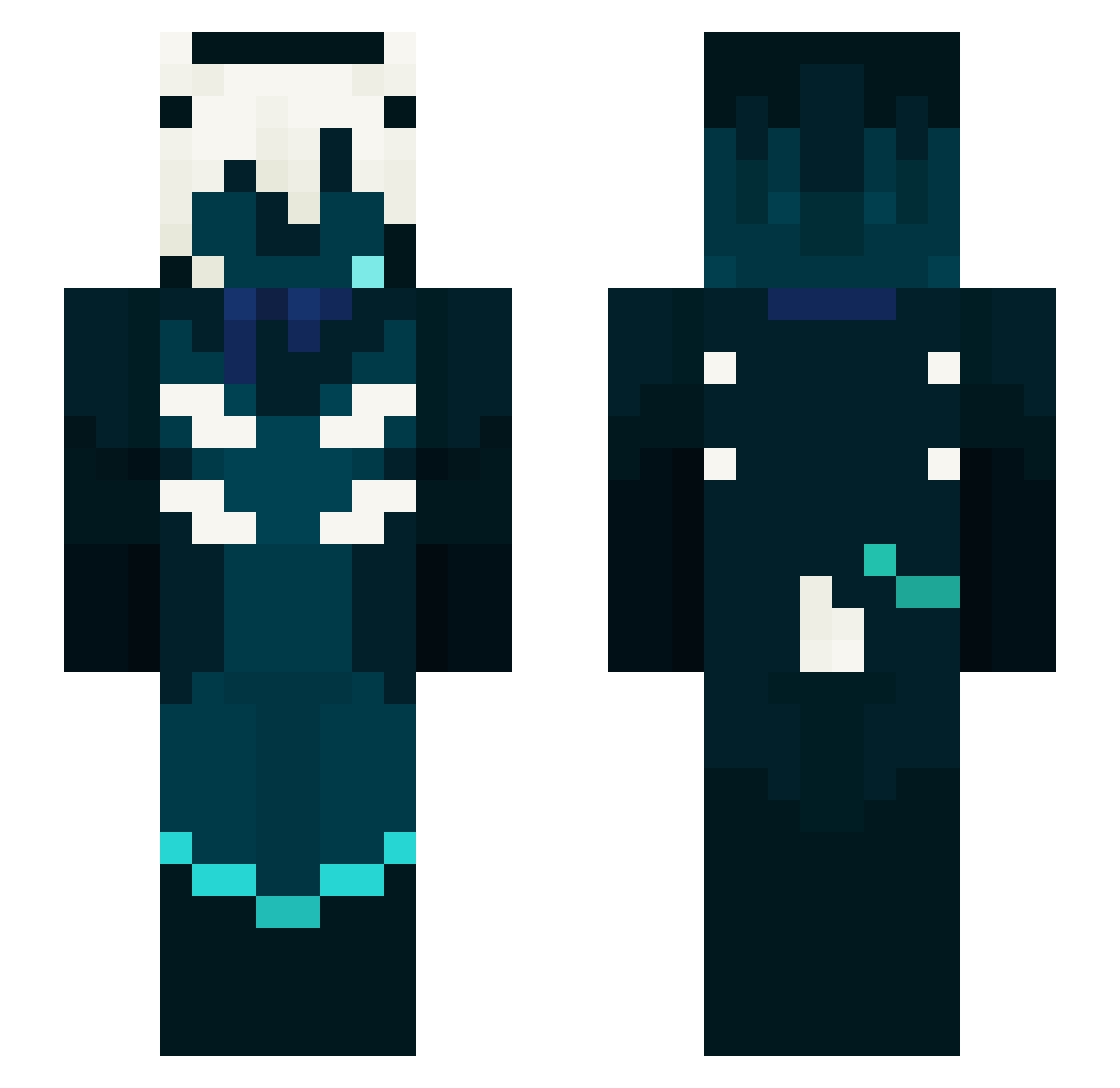 SCAR_TECH Minecraft skin, front and back view