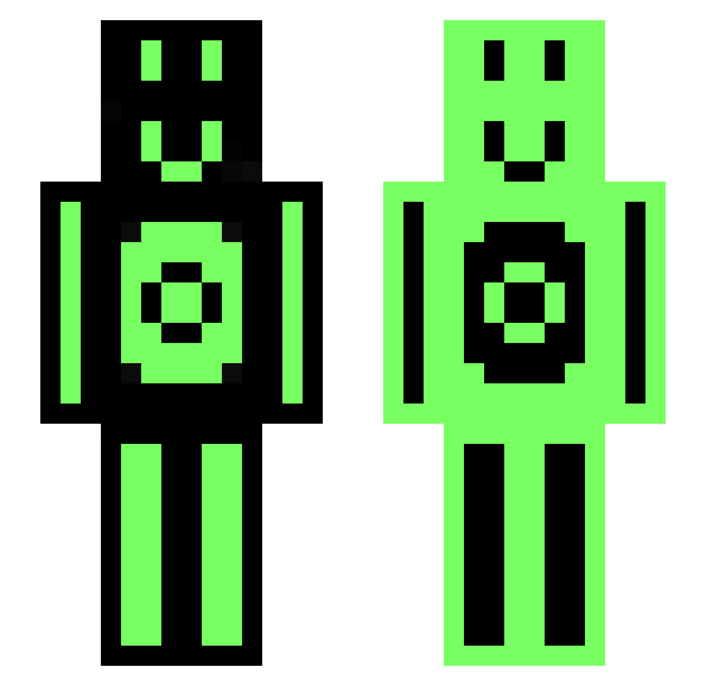 DougieFreshFly Minecraft skin, front and back view