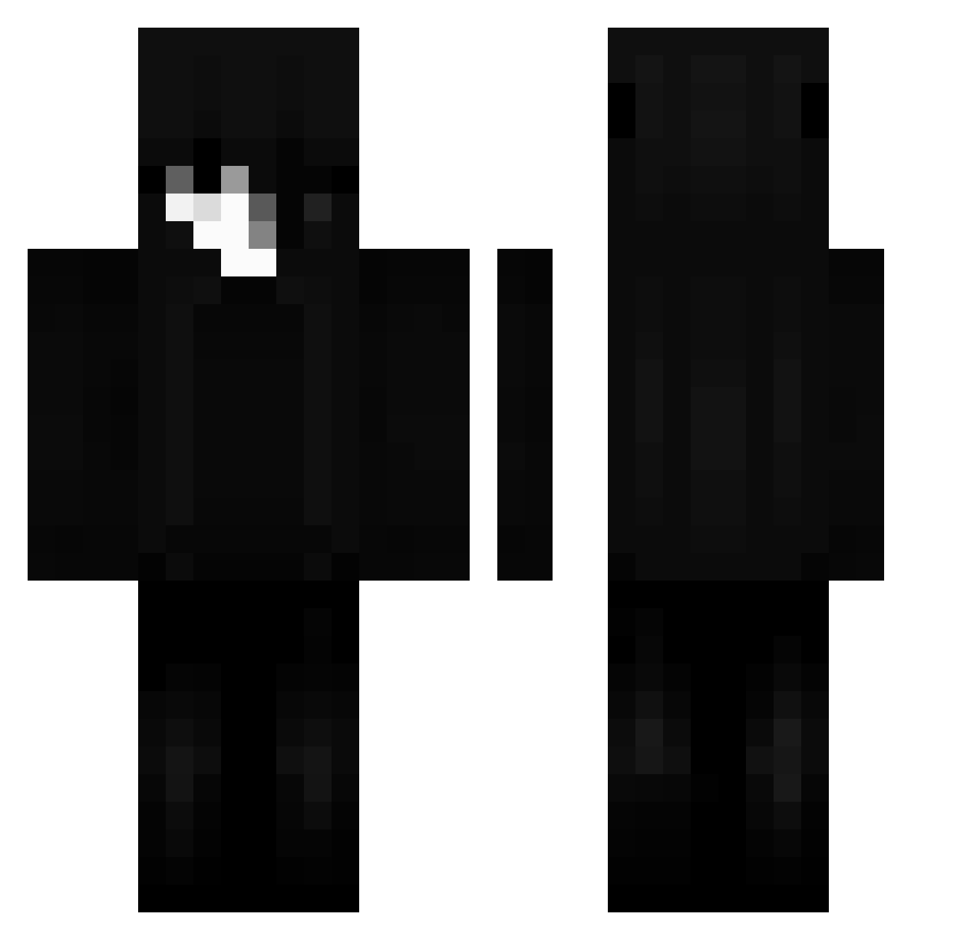 Ordinances Minecraft skin, front and back view