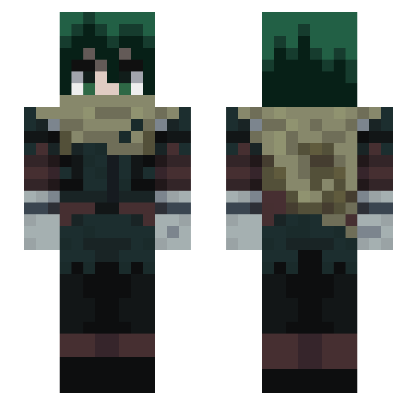 East__Sky Minecraft skin, front and back view
