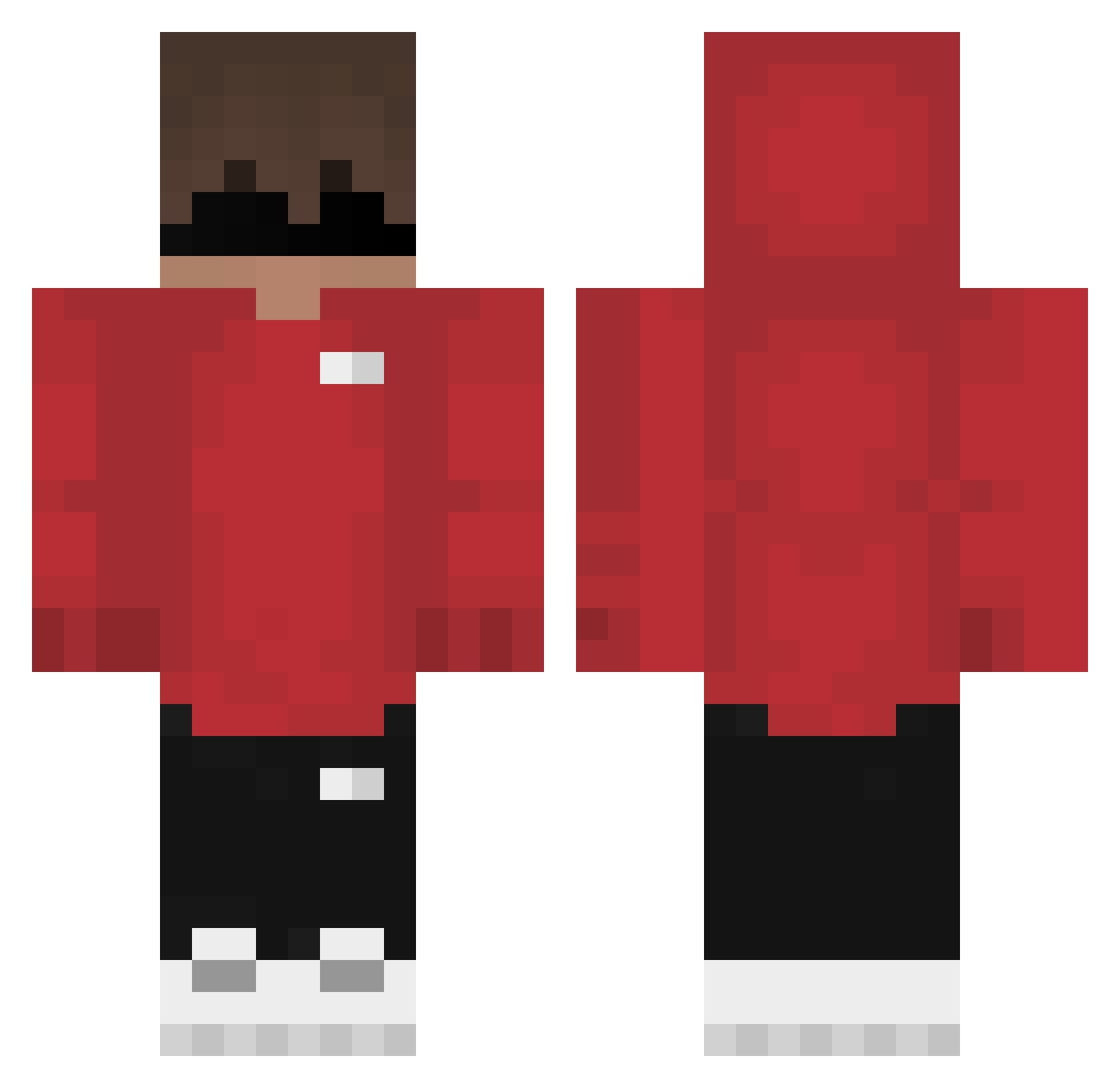 TryofDeath Minecraft skin, front and back view