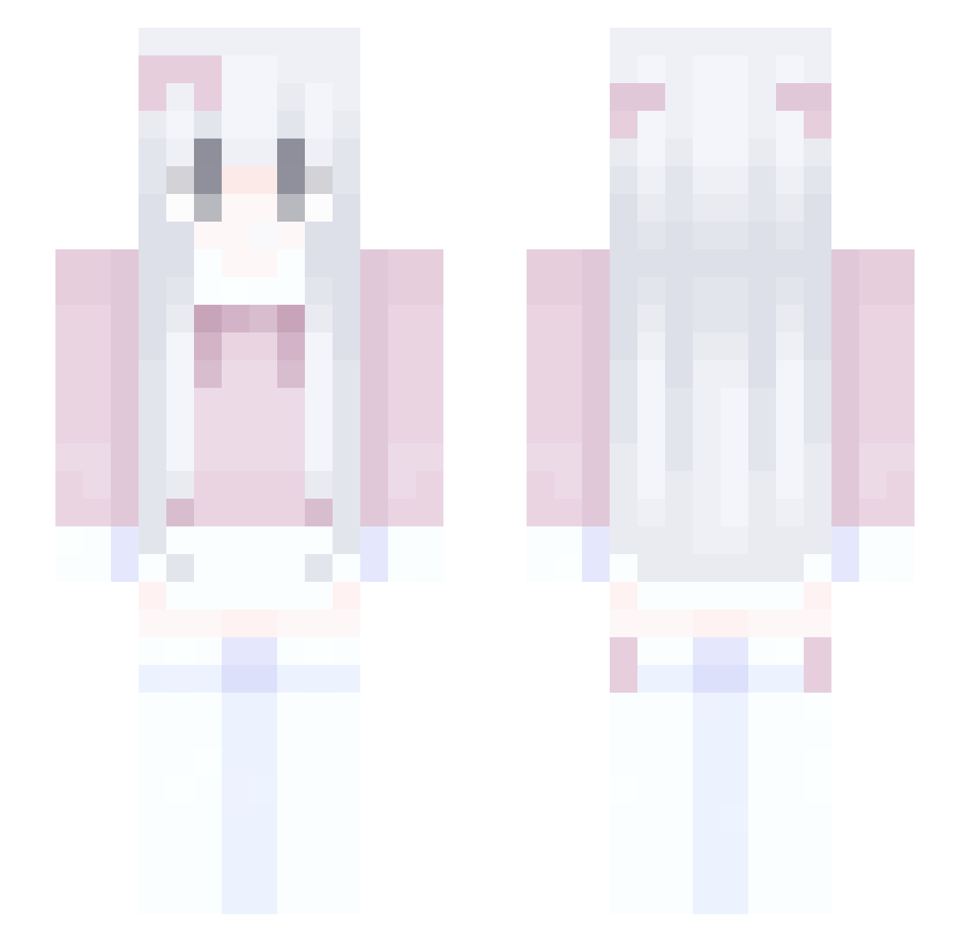 Thyrsi Minecraft skin, front and back view