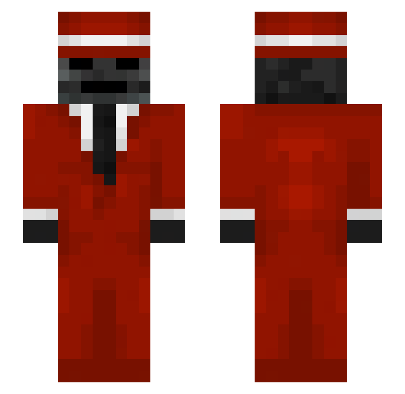 _z0rbomc Minecraft skin, front and back view