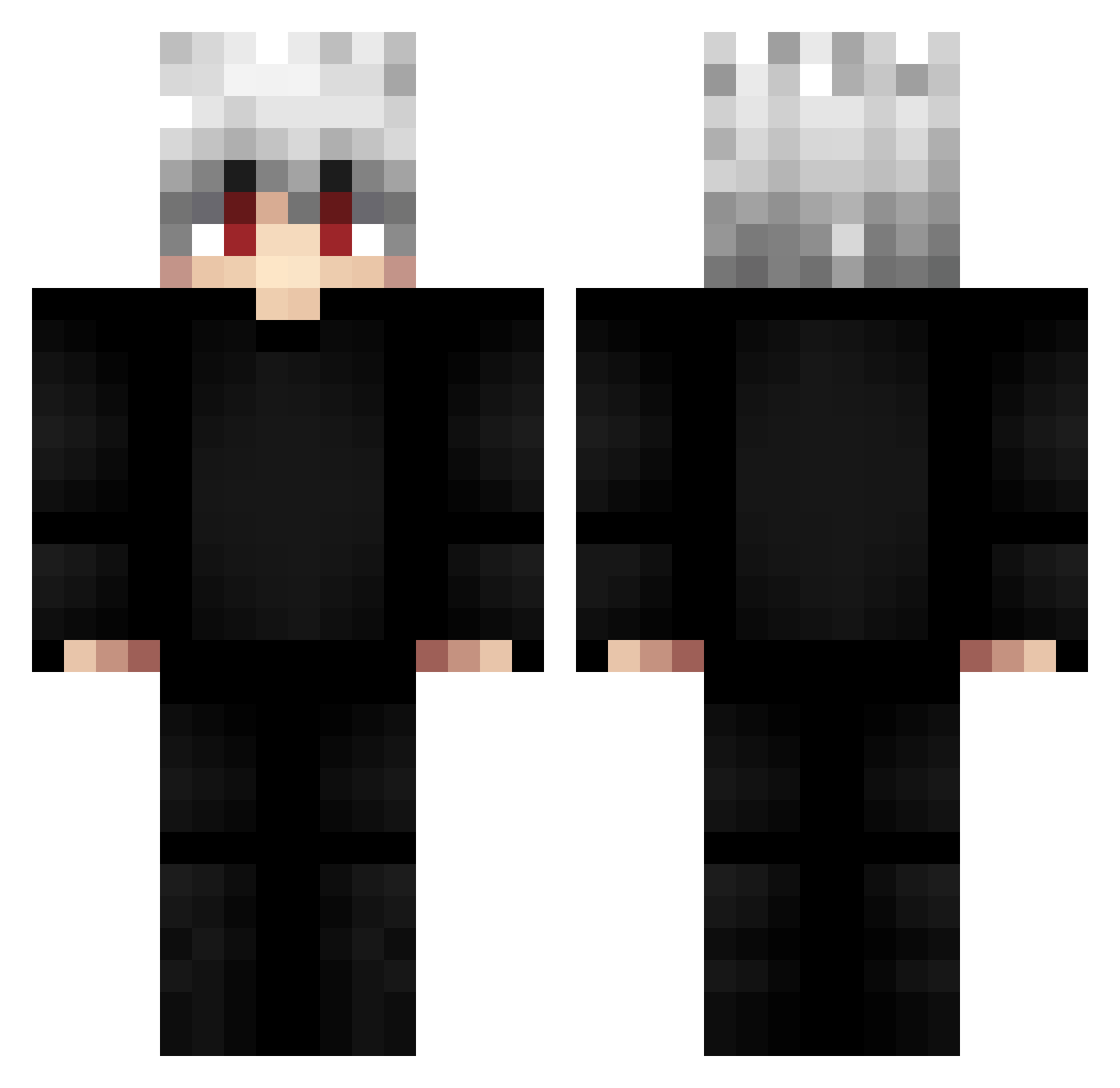 Sellfox3602 Minecraft skin, front and back view
