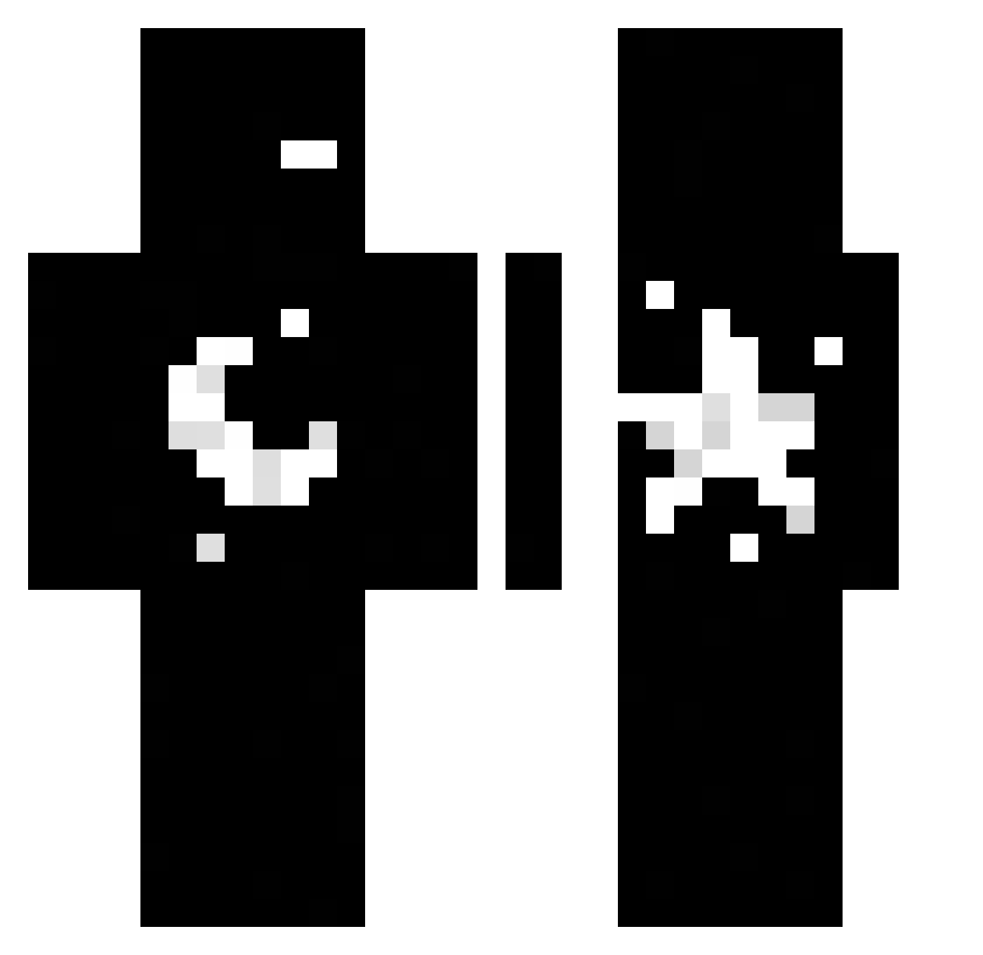 netn Minecraft skin, front and back view