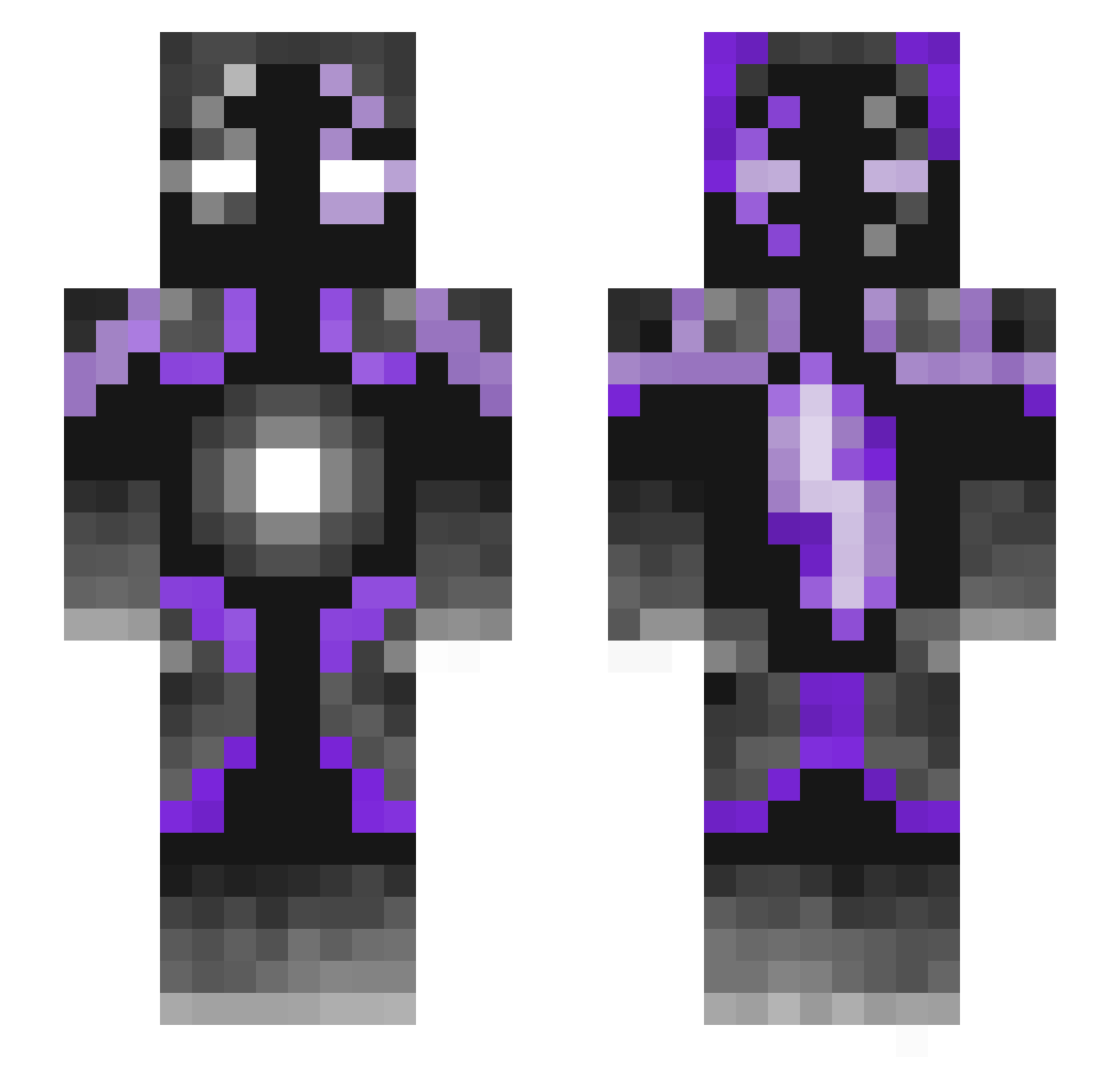 fishnanchips Minecraft skin, front and back view