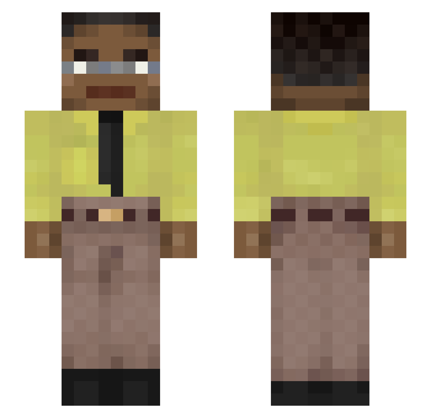 kaba3345 Minecraft skin, front and back view