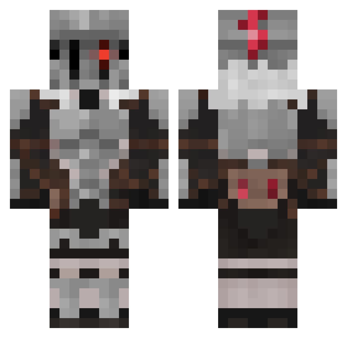 NOTORIUS_911 Minecraft skin, front and back view