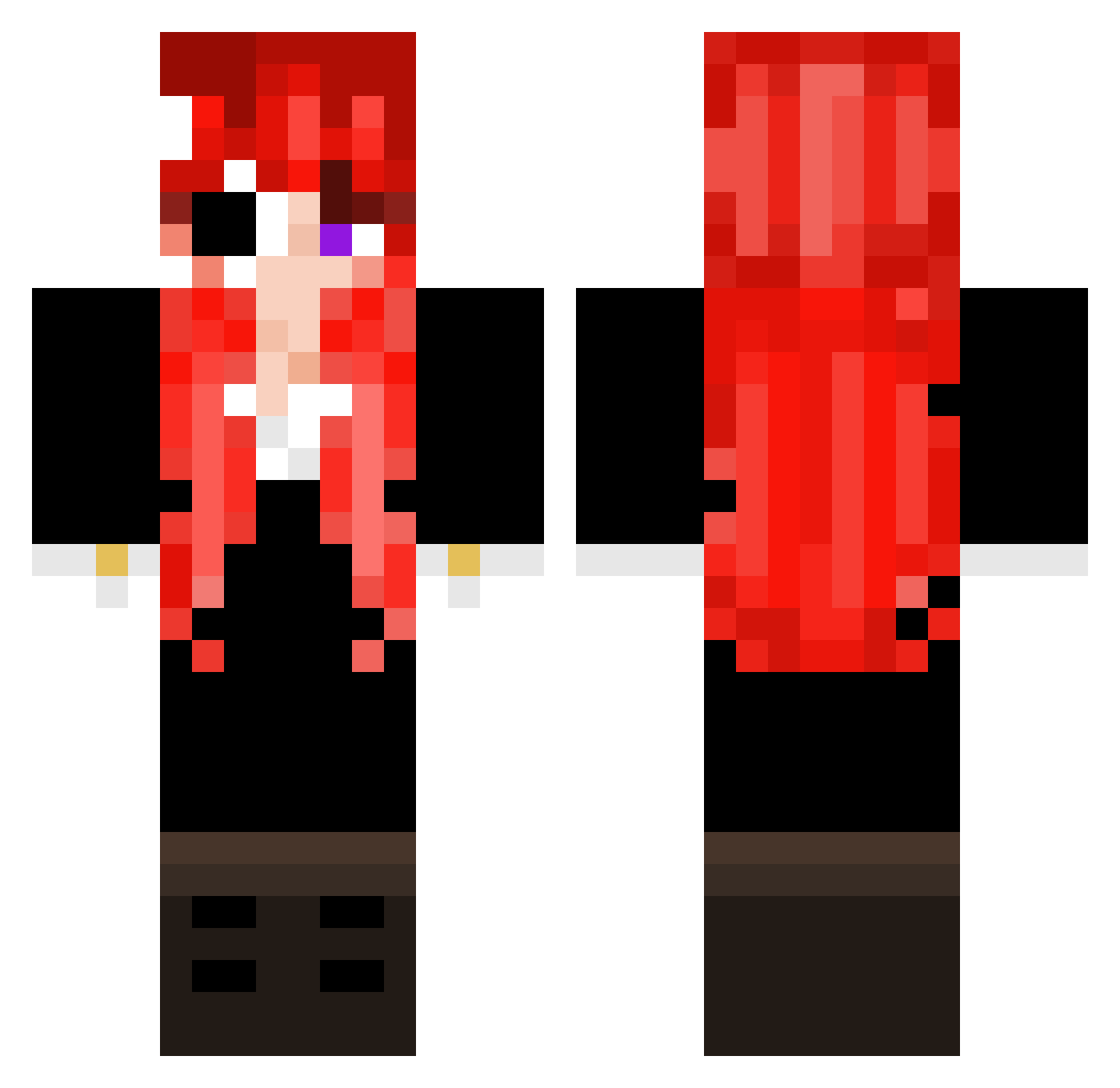 withered_bubbles Minecraft skin, front and back view