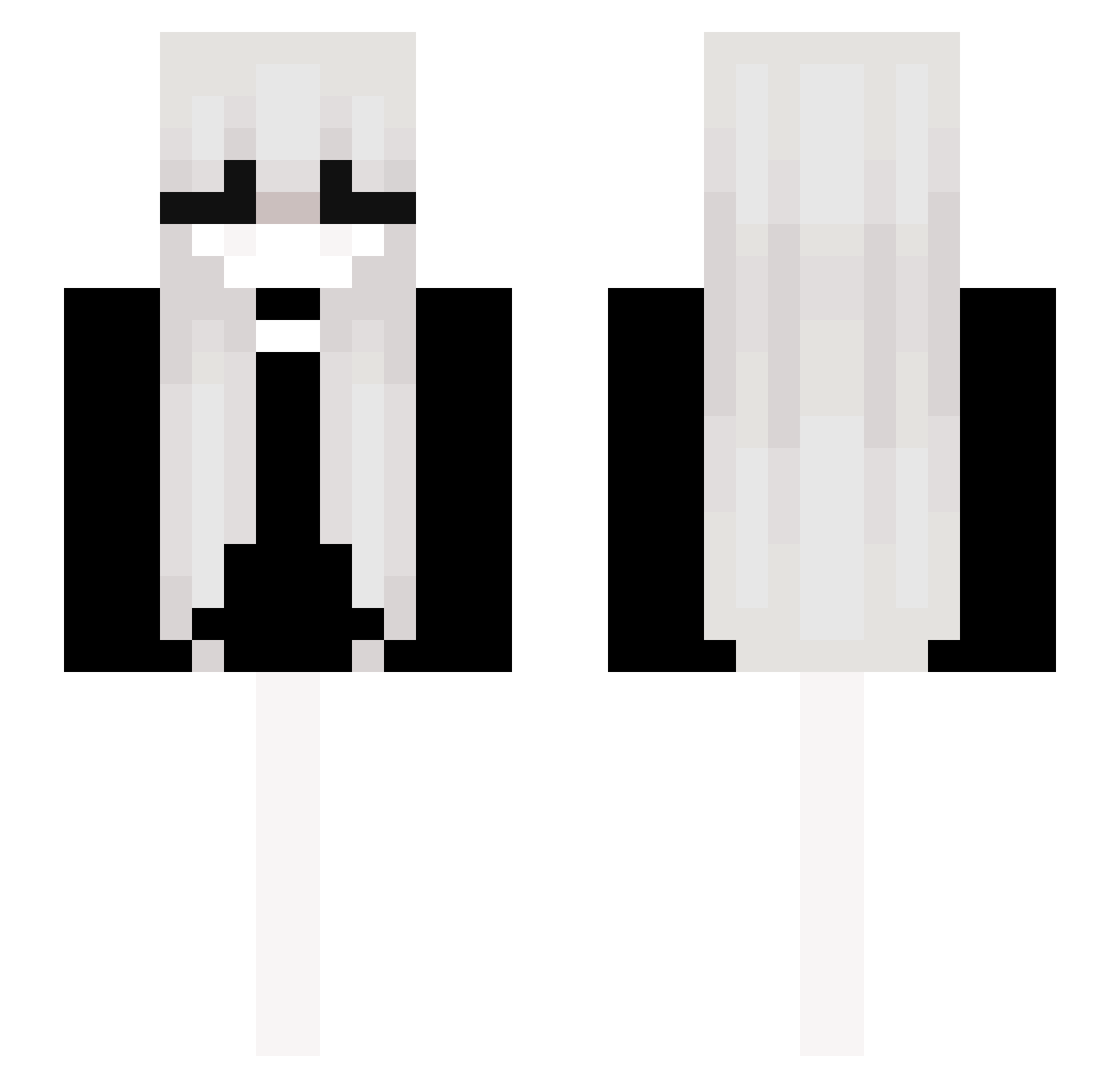 Wim05 Minecraft skin, front and back view