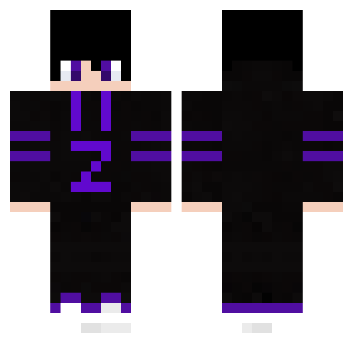 Press_alt_F4_420 Minecraft skin, front and back view