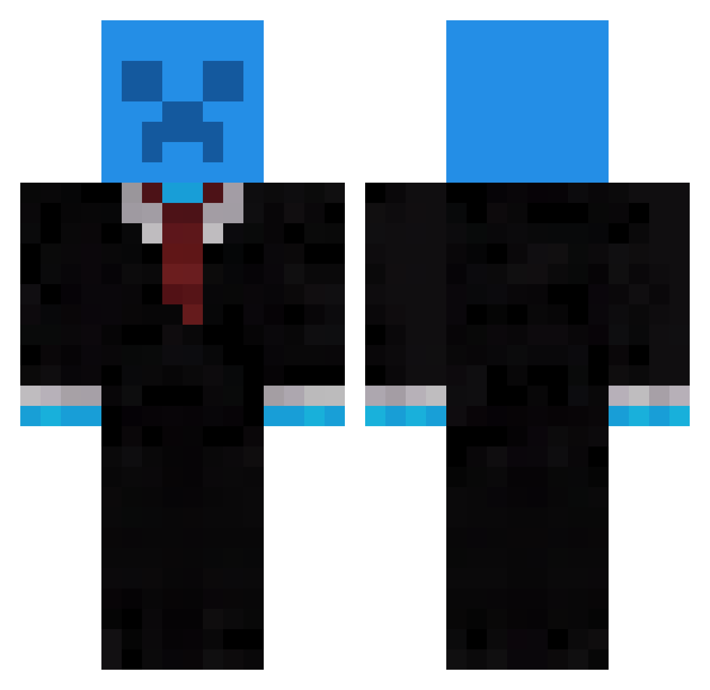 Adreeeee24 Minecraft skin, front and back view