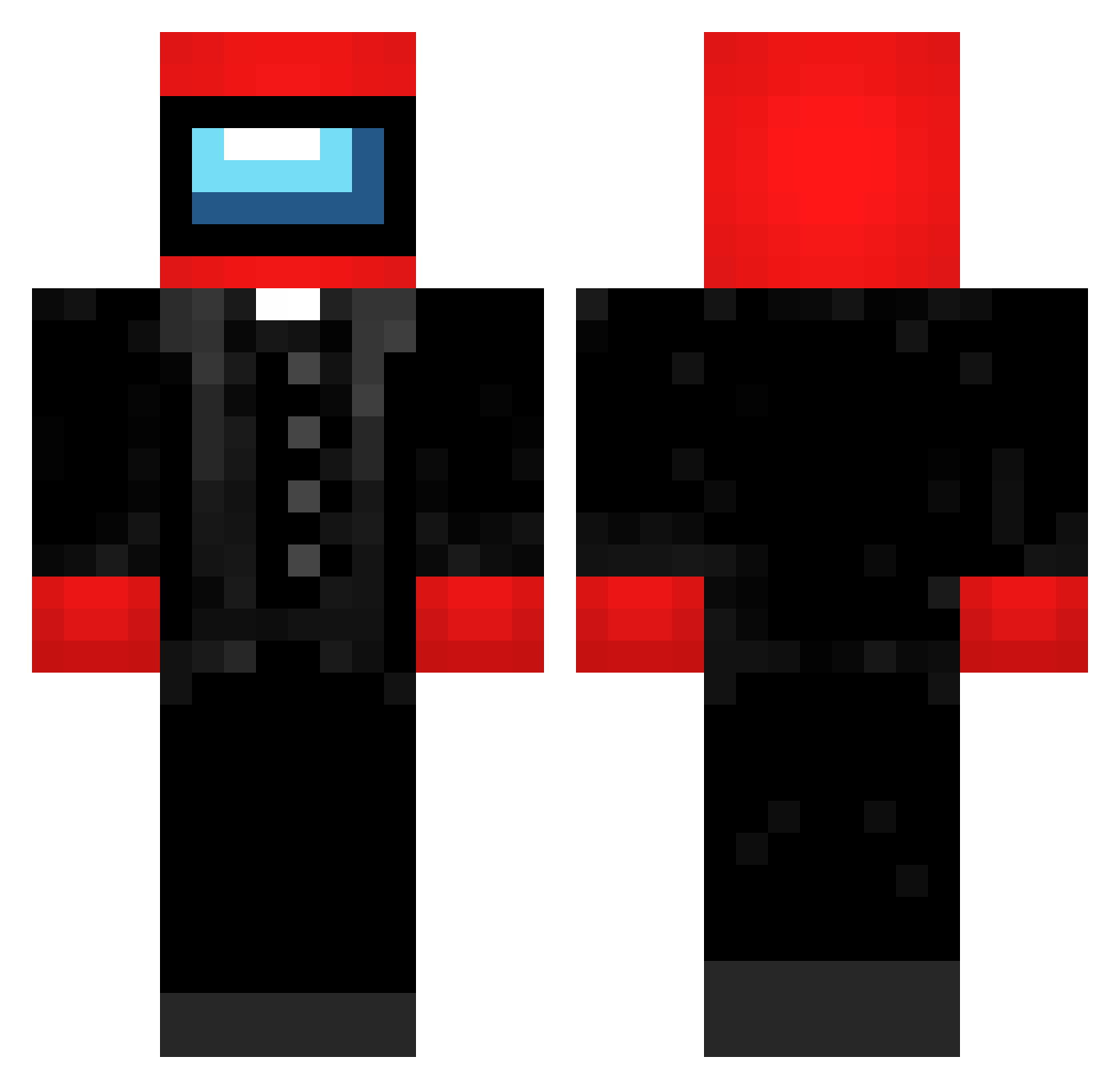 Elbertina Minecraft skin, front and back view