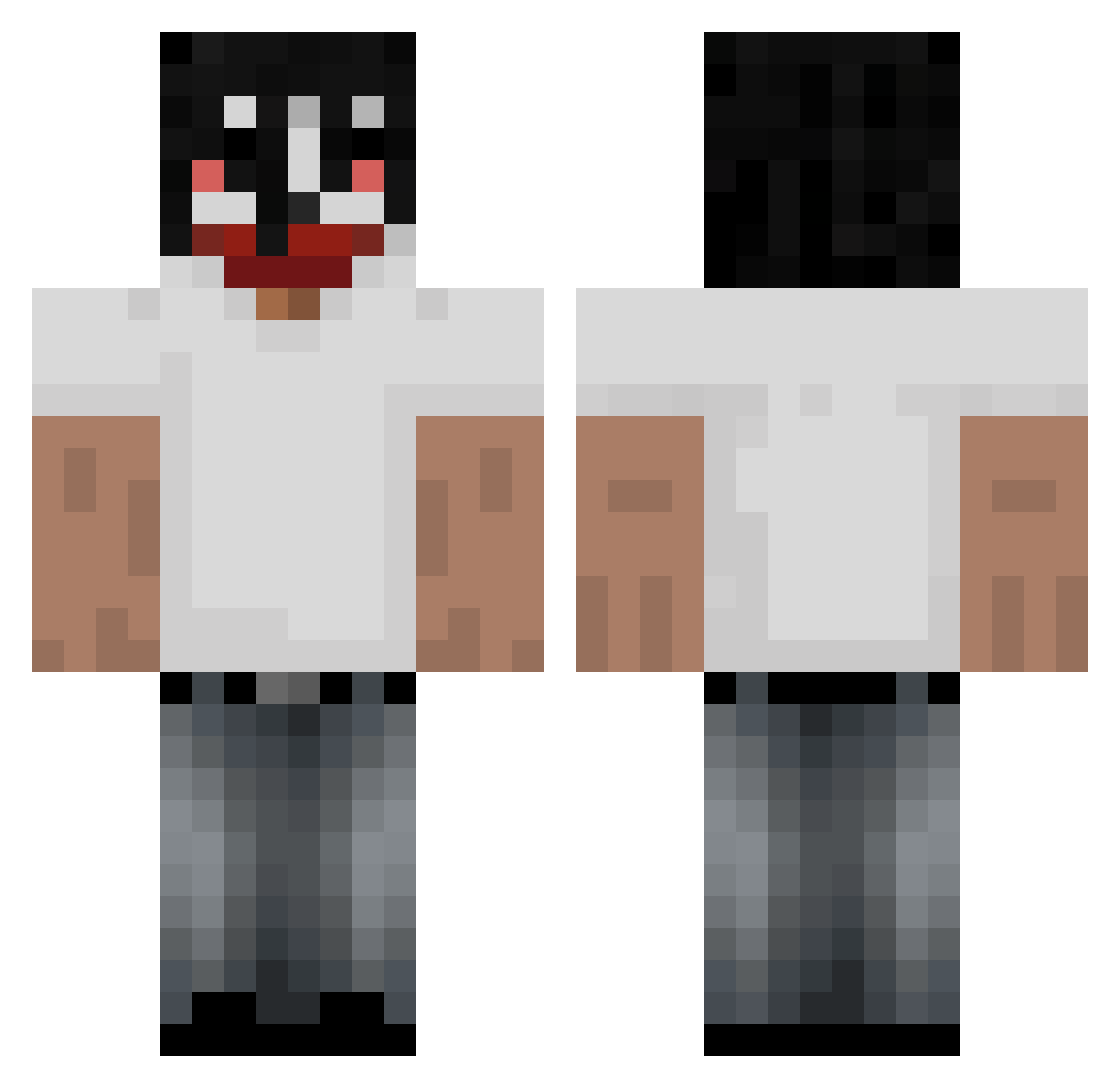 szalikk_ Minecraft skin, front and back view