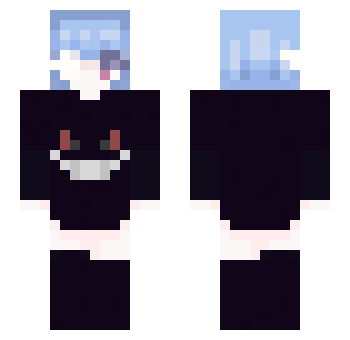 Sogetaway_ Minecraft skin, front and back view