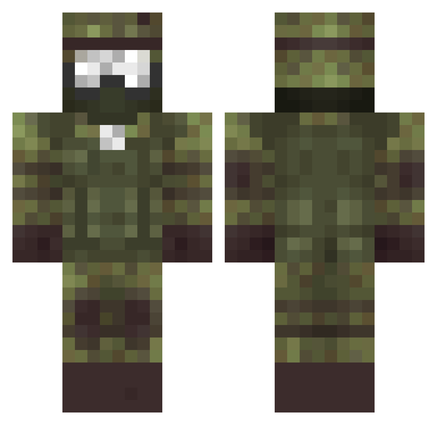 Cumbrae59 Minecraft skin, front and back view