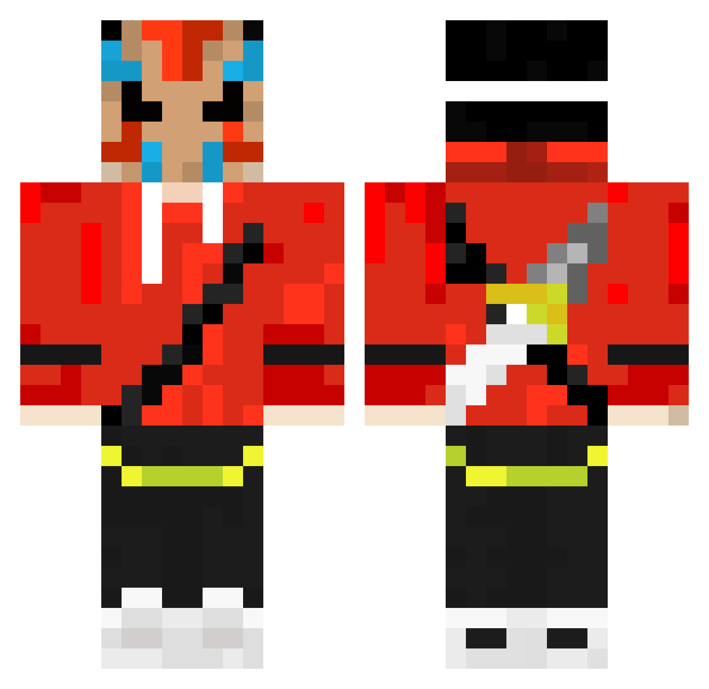 JeanMartin192 Minecraft skin, front and back view