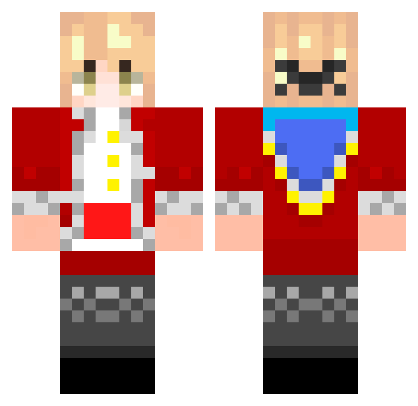 NotAxe__ Minecraft skin, front and back view