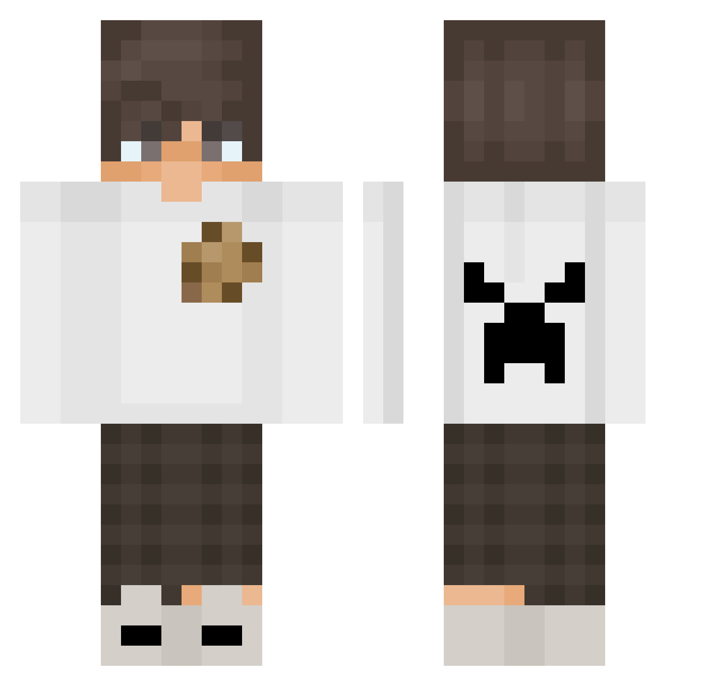 Cookie_Dough_928 Minecraft skin, front and back view