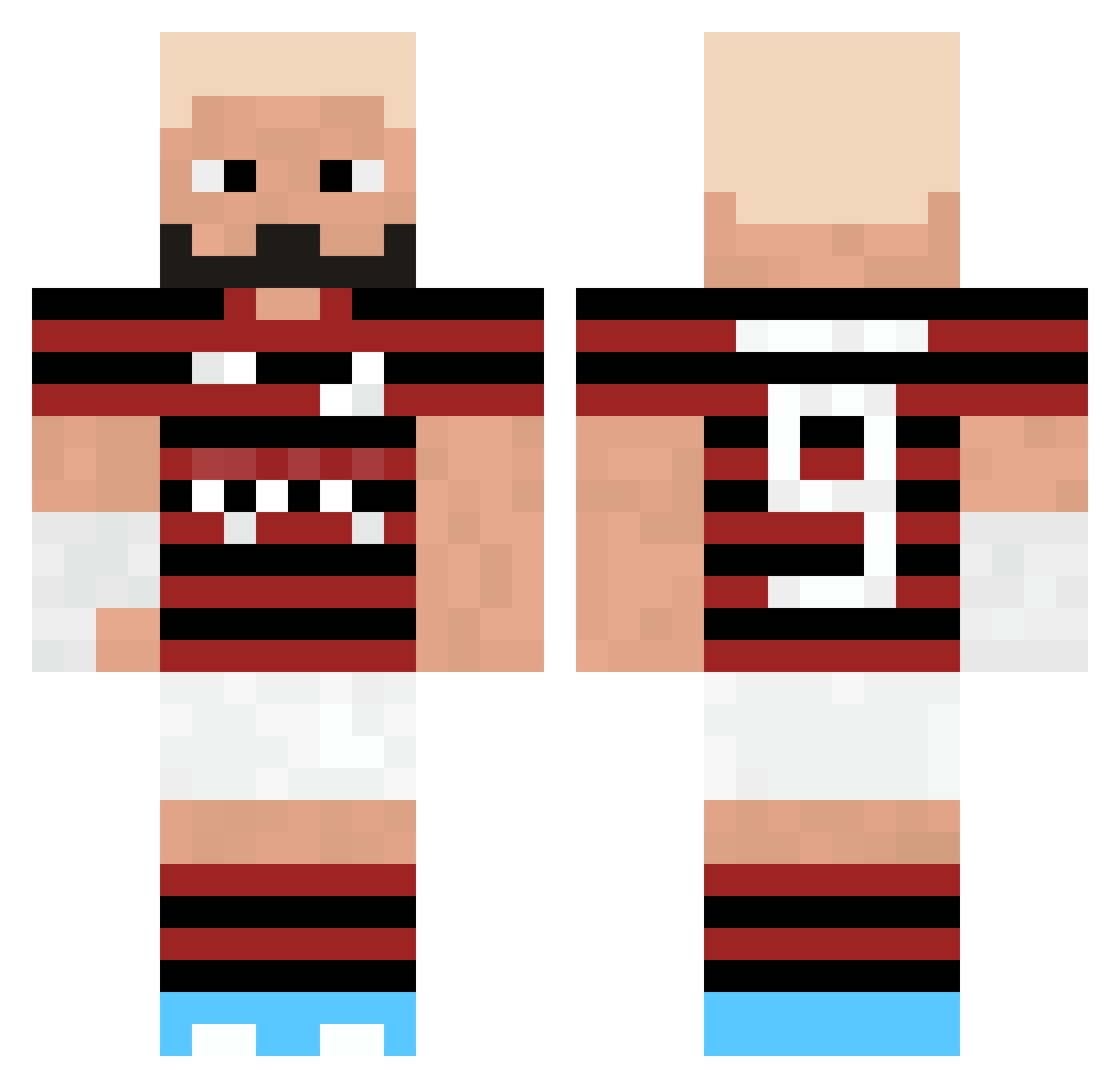 byte_frost666 Minecraft skin, front and back view