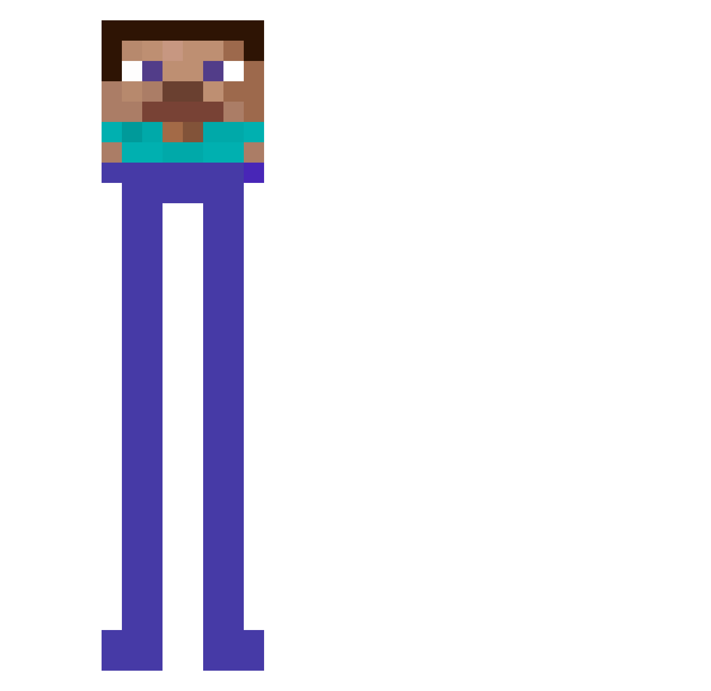 Traviscook23 Minecraft skin, front and back view