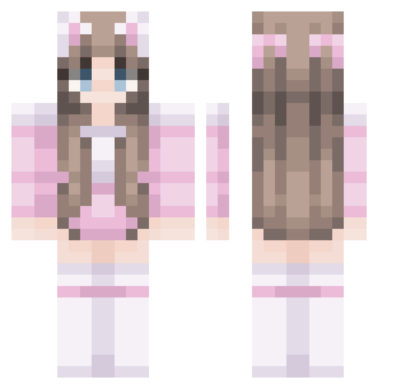Redmenace911 Minecraft skin, front and back view